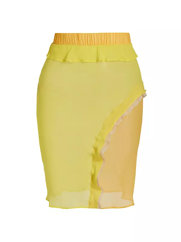 Shop Christopher Esber Concave Bias Layered Sheer Skirt | Saks