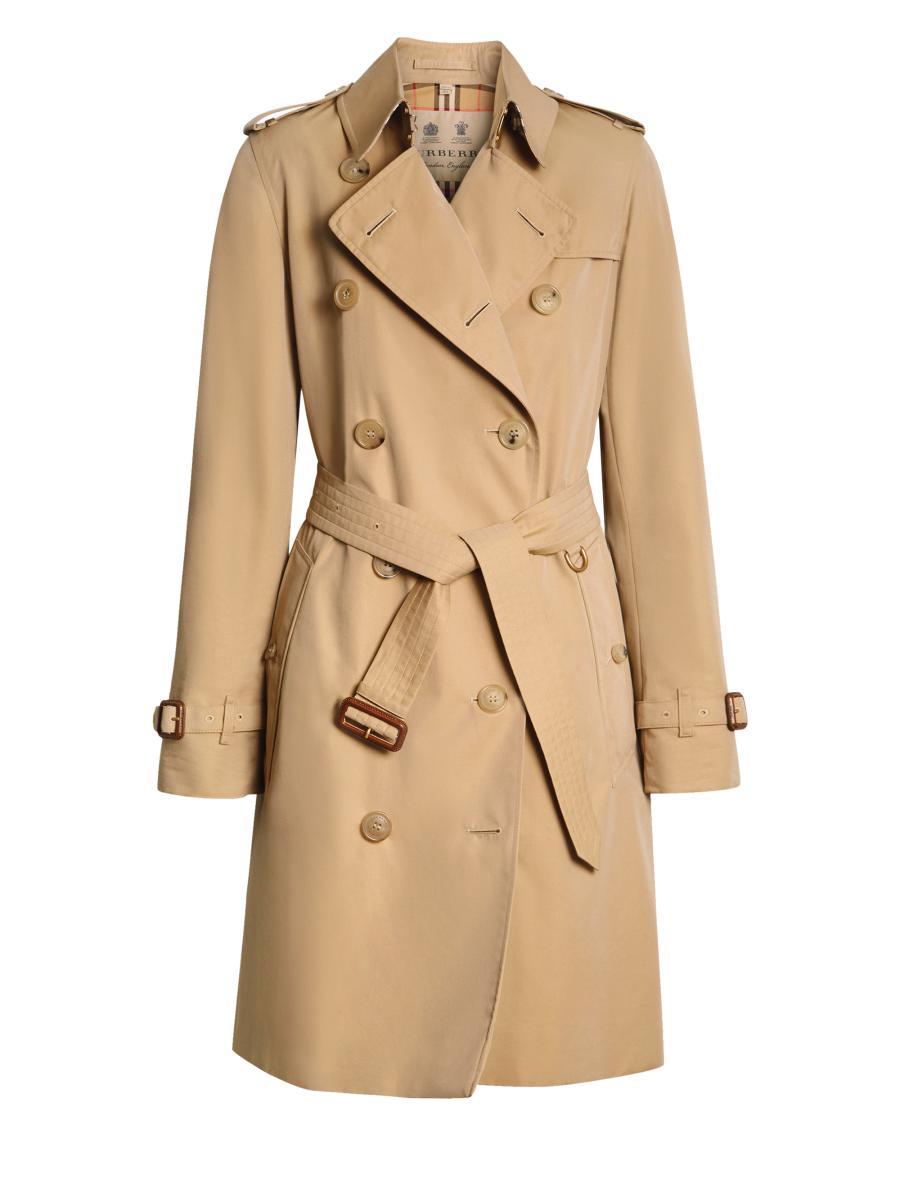 Burberry Kensington Belted Double-Breasted Coat | Saks Fifth
