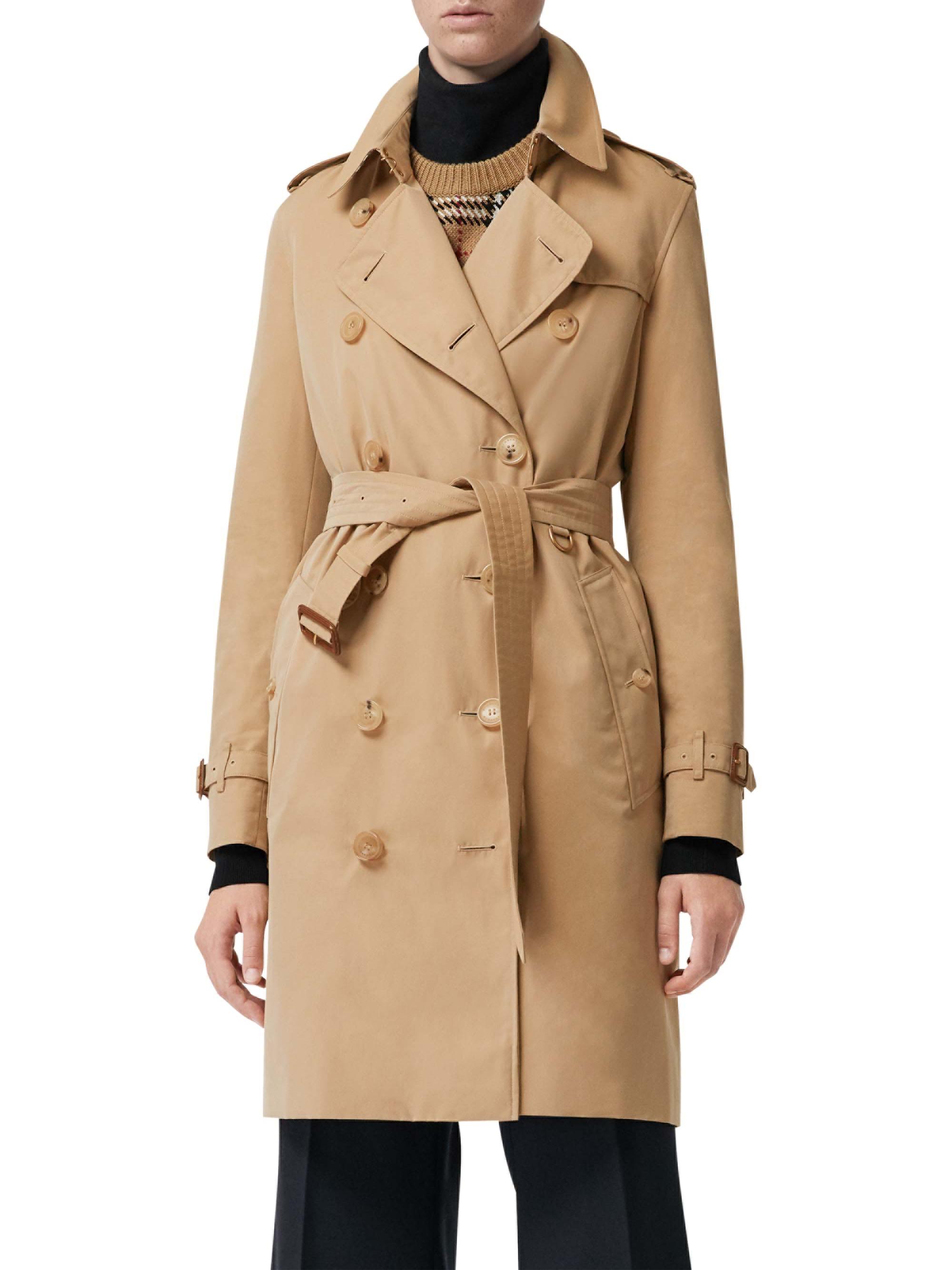 Burberry cashmere Kensington trench coat - Black