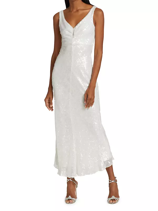 The Date Sequined Slip Dress