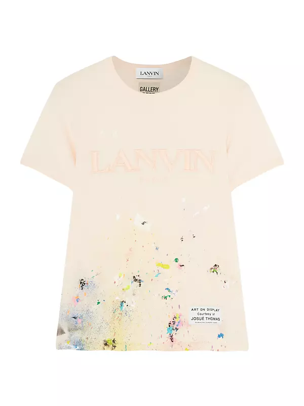 Gallery Dept. x Lanvin Unisex Logo Splatter Paint T-Shirt