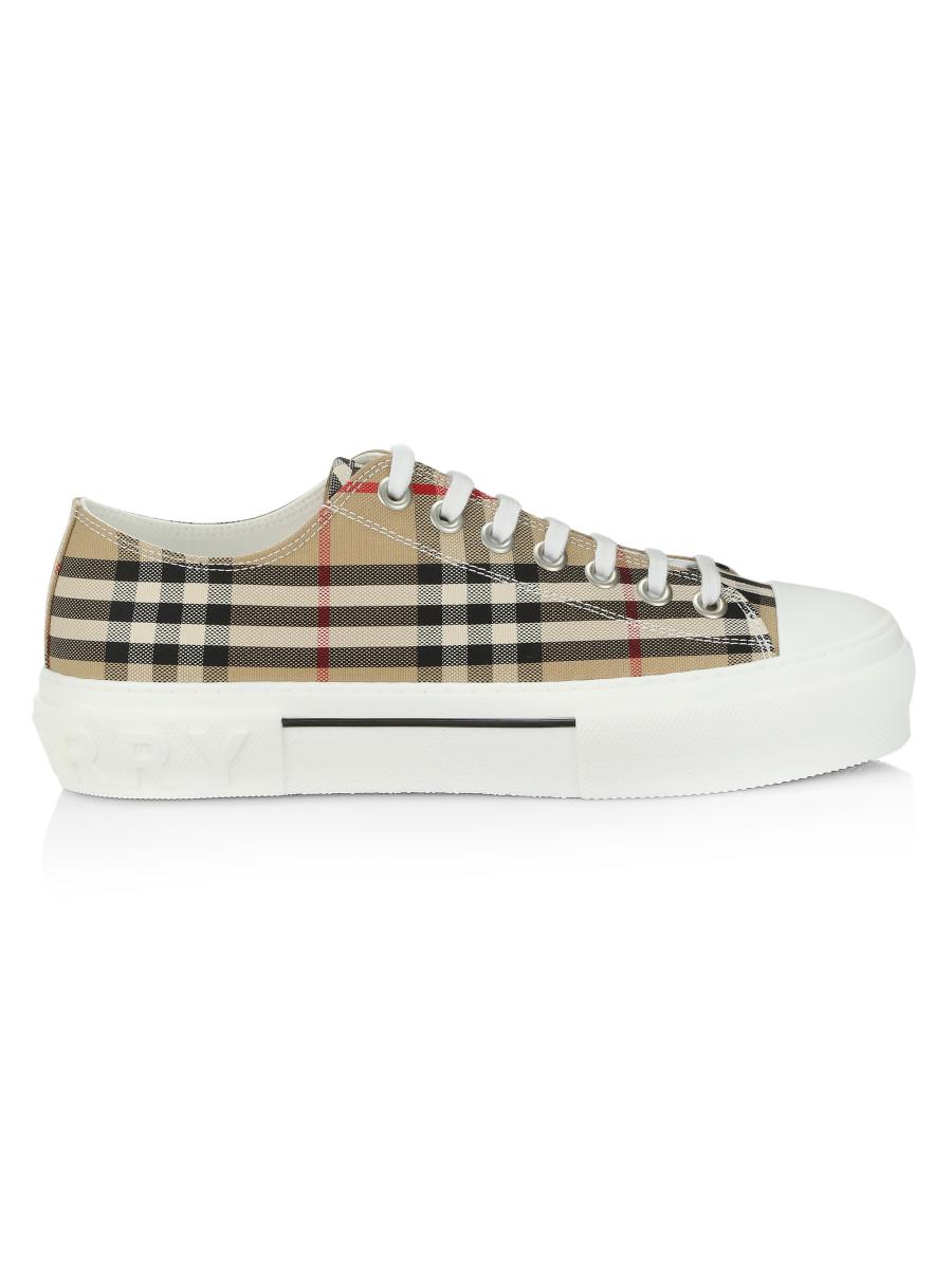 Burberry Jack Check Tennis Sneakers | Saks Fifth Avenue