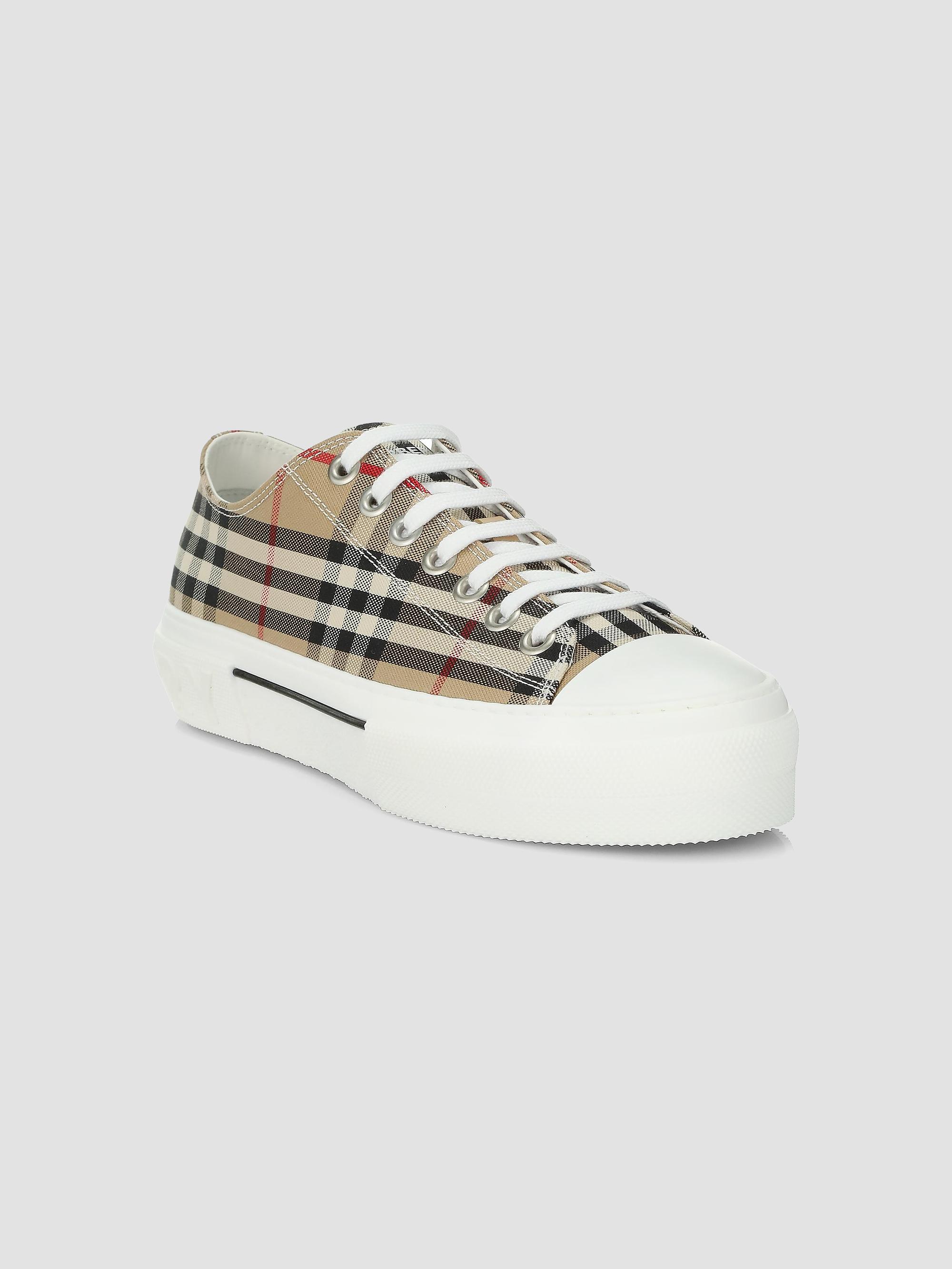 Burberry Jack Check Tennis Sneakers | Saks Fifth Avenue