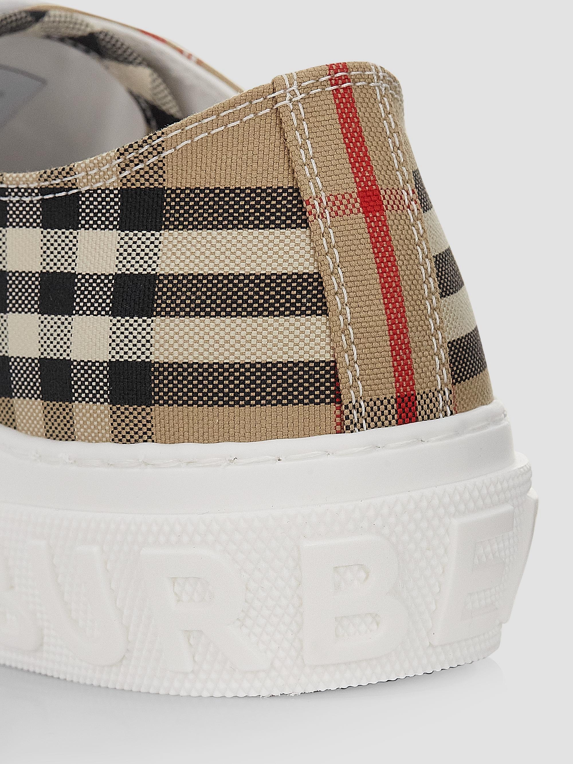 Burberry Jack Check Tennis Sneakers | Saks Fifth Avenue
