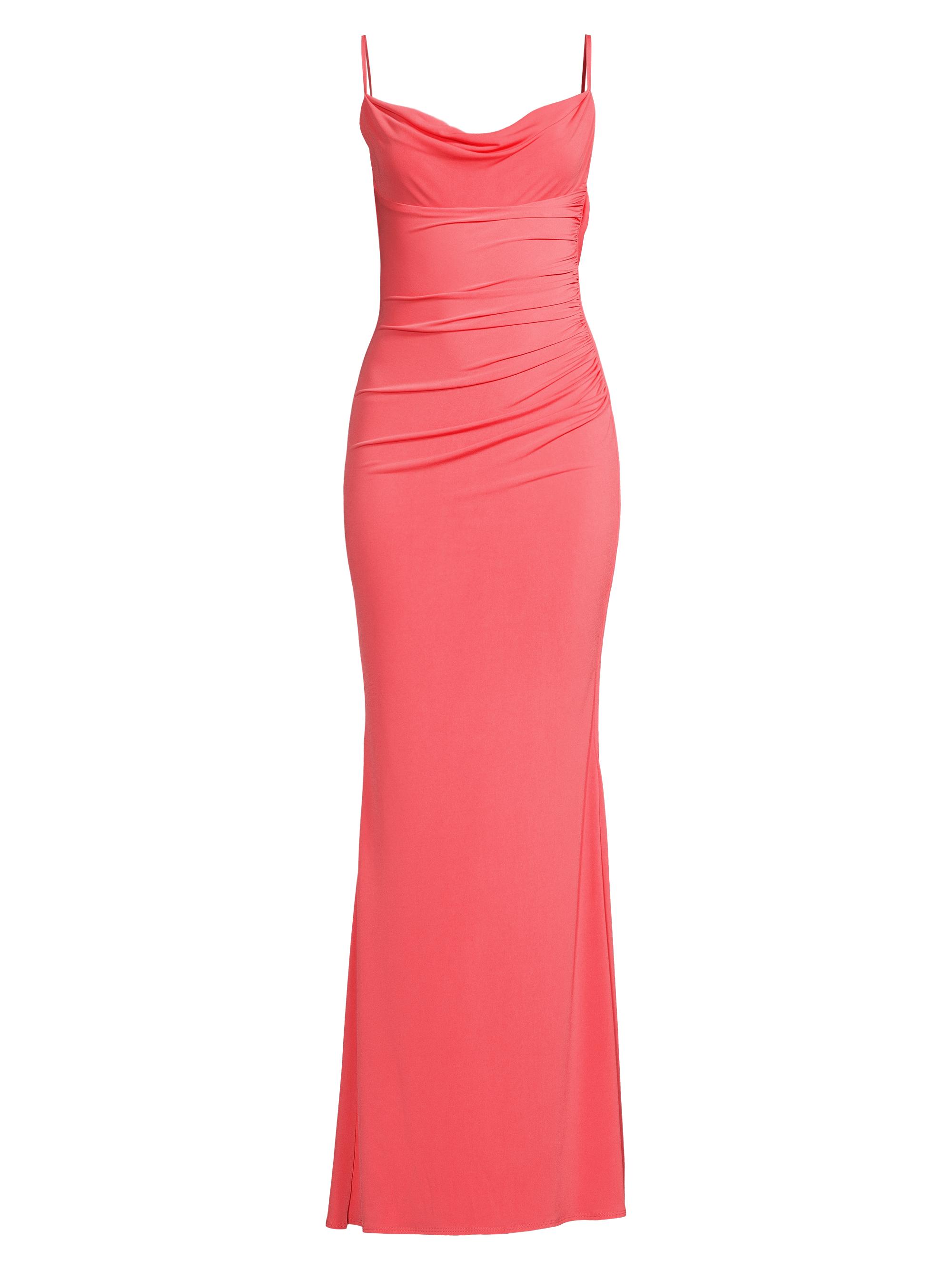 Katie May Women's Surreal Cowlneck Gown - Coral