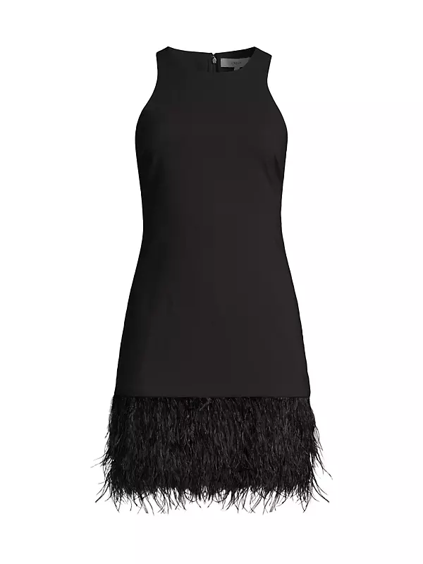 Shop Likely Cami Feather-Hem Minidress
