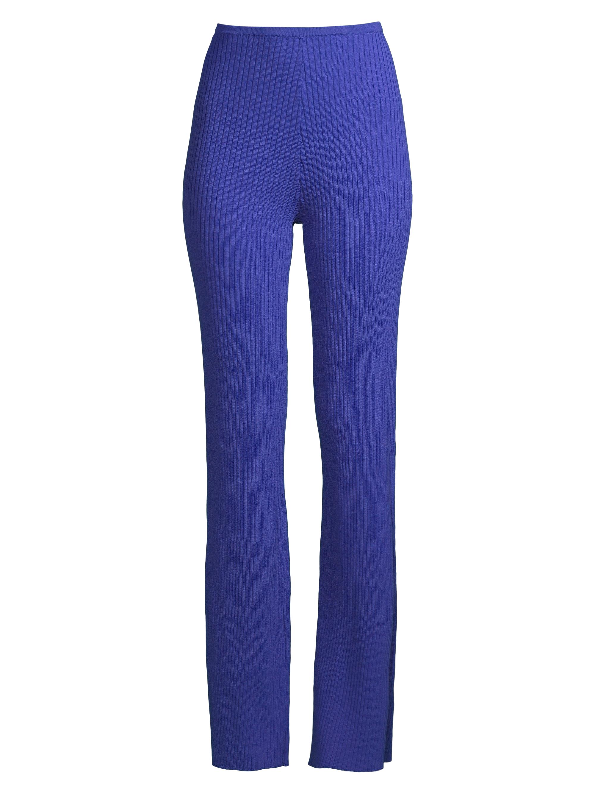 SIR. Women's Enes Rib-Knit Pants - Electric Blue