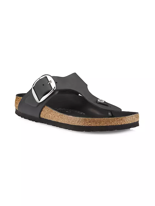 Gizeh Big Buckle Leather Sandals