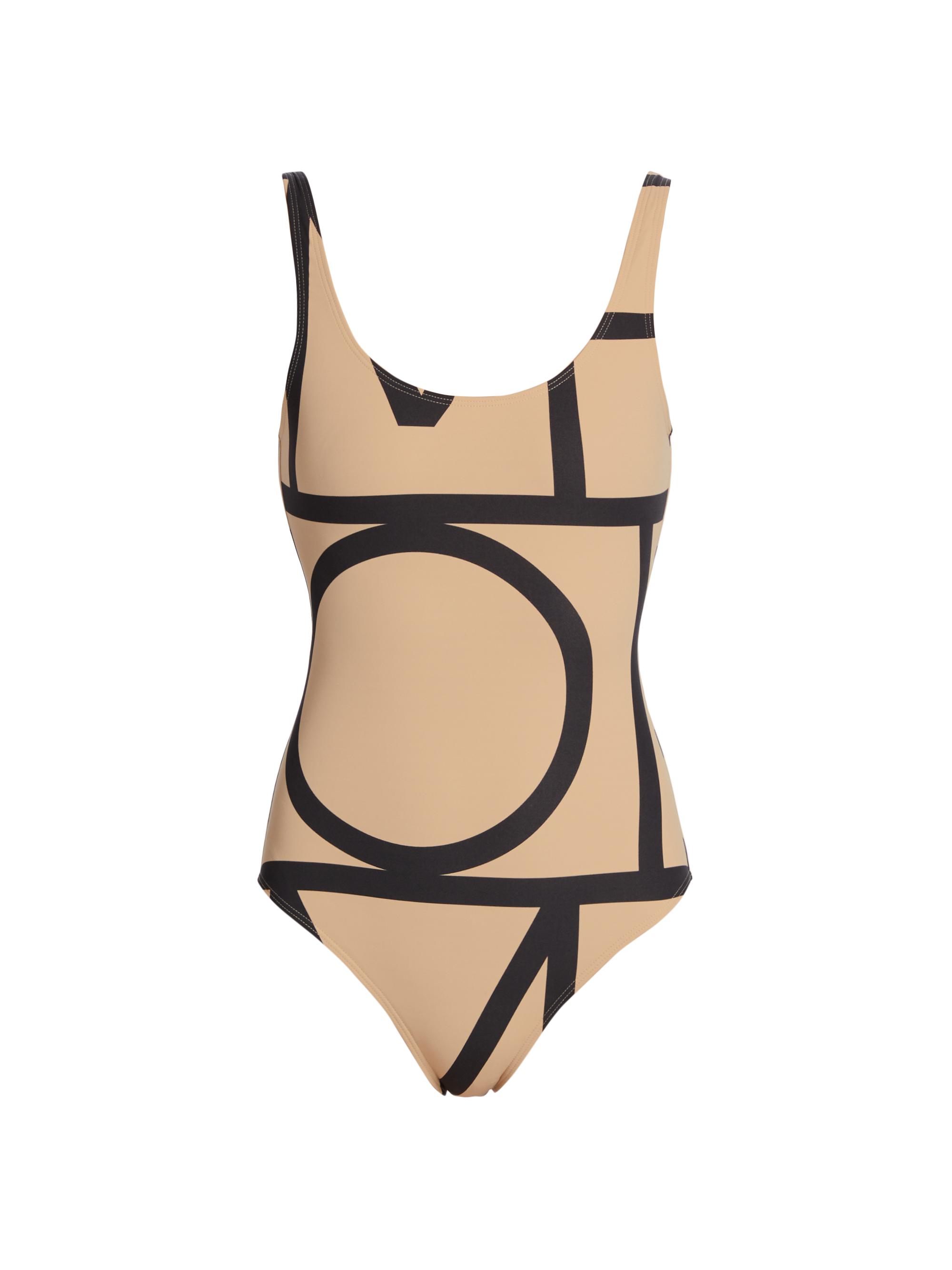 Toteme Women's Monogram One-Piece Swimsuit - Monogram Print