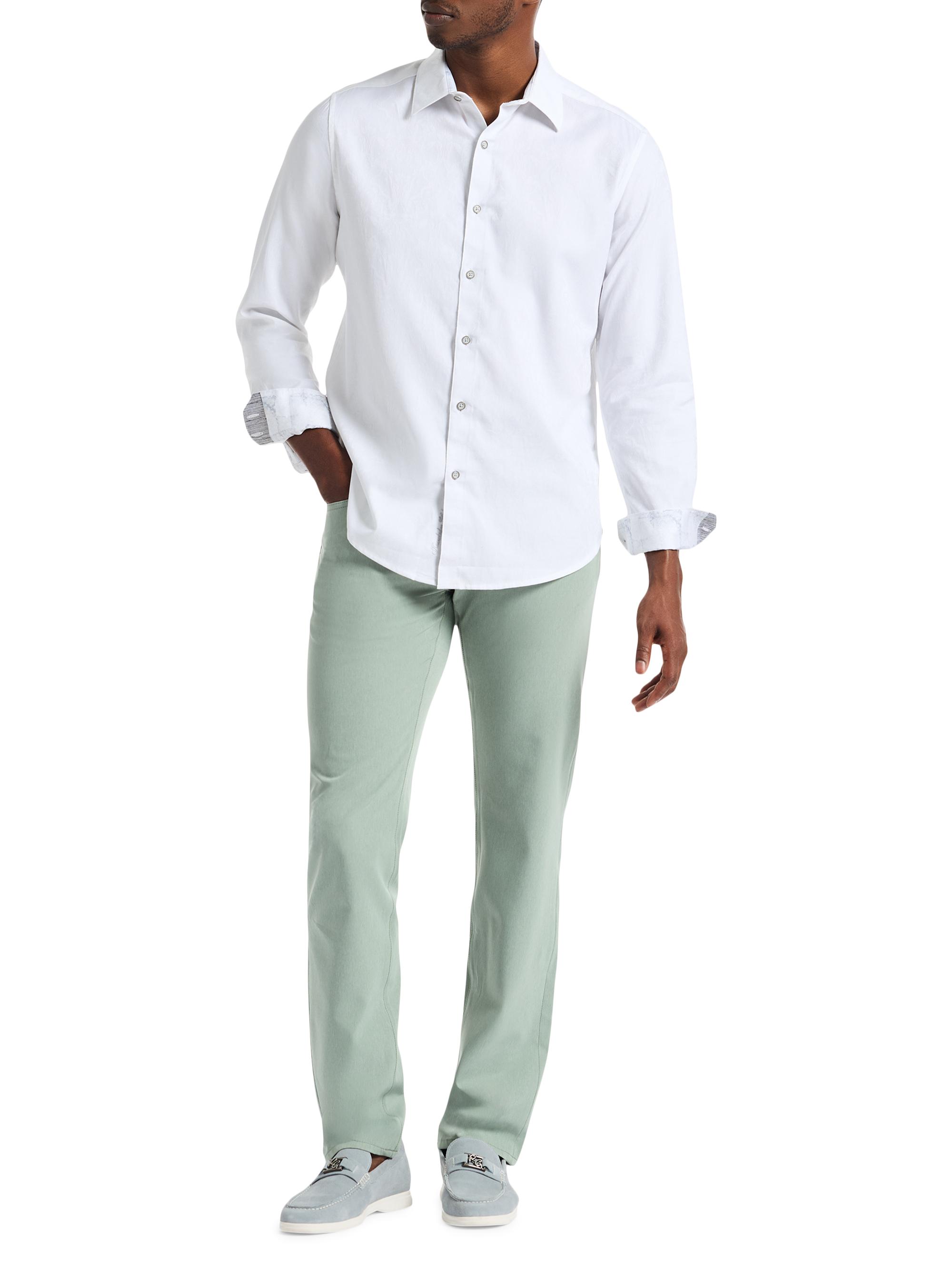 Robert Graham Men's Highland Woven Shirt - White