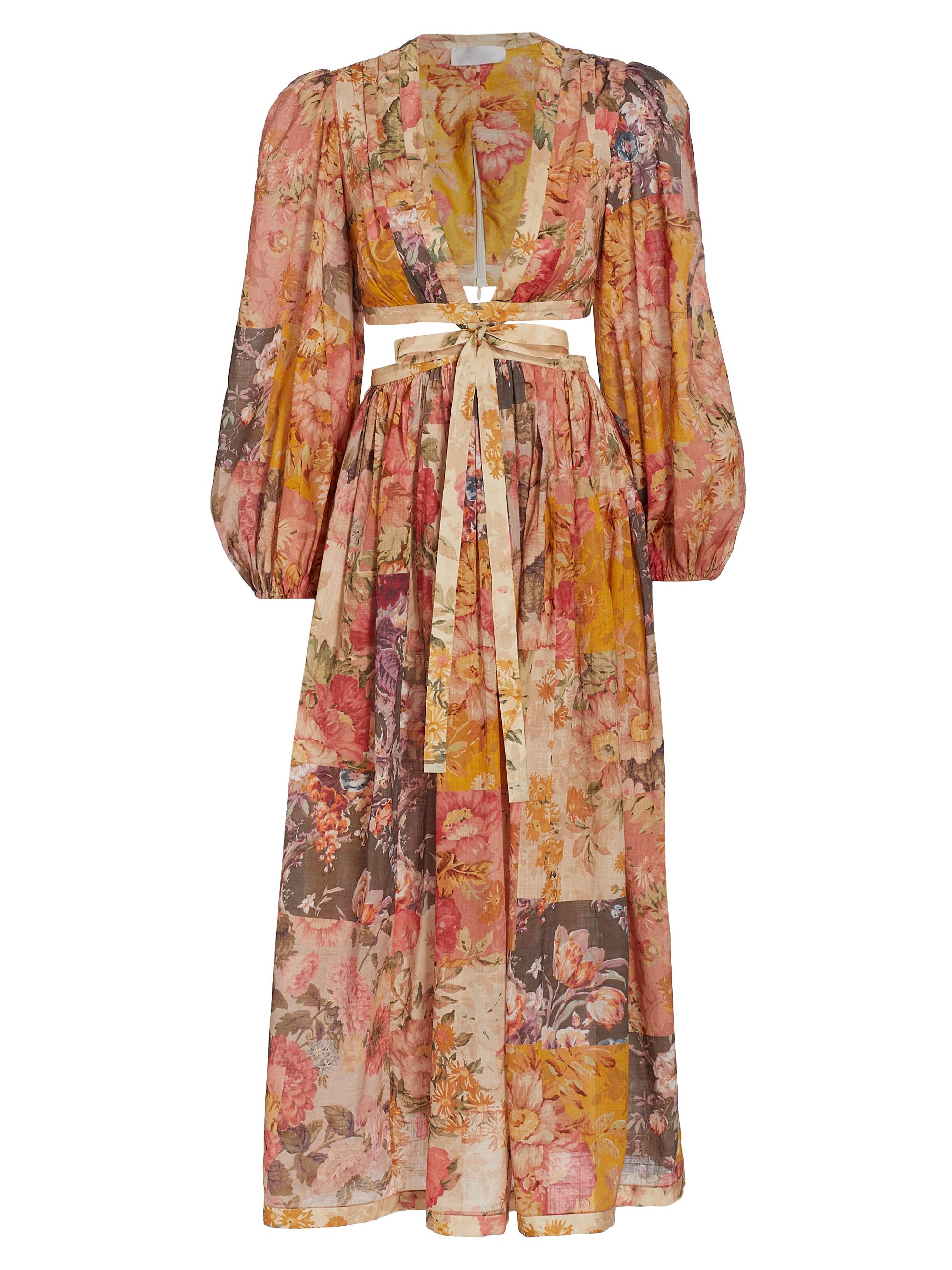 Zimmermann Patti Floral Patchwork Maxi Dress