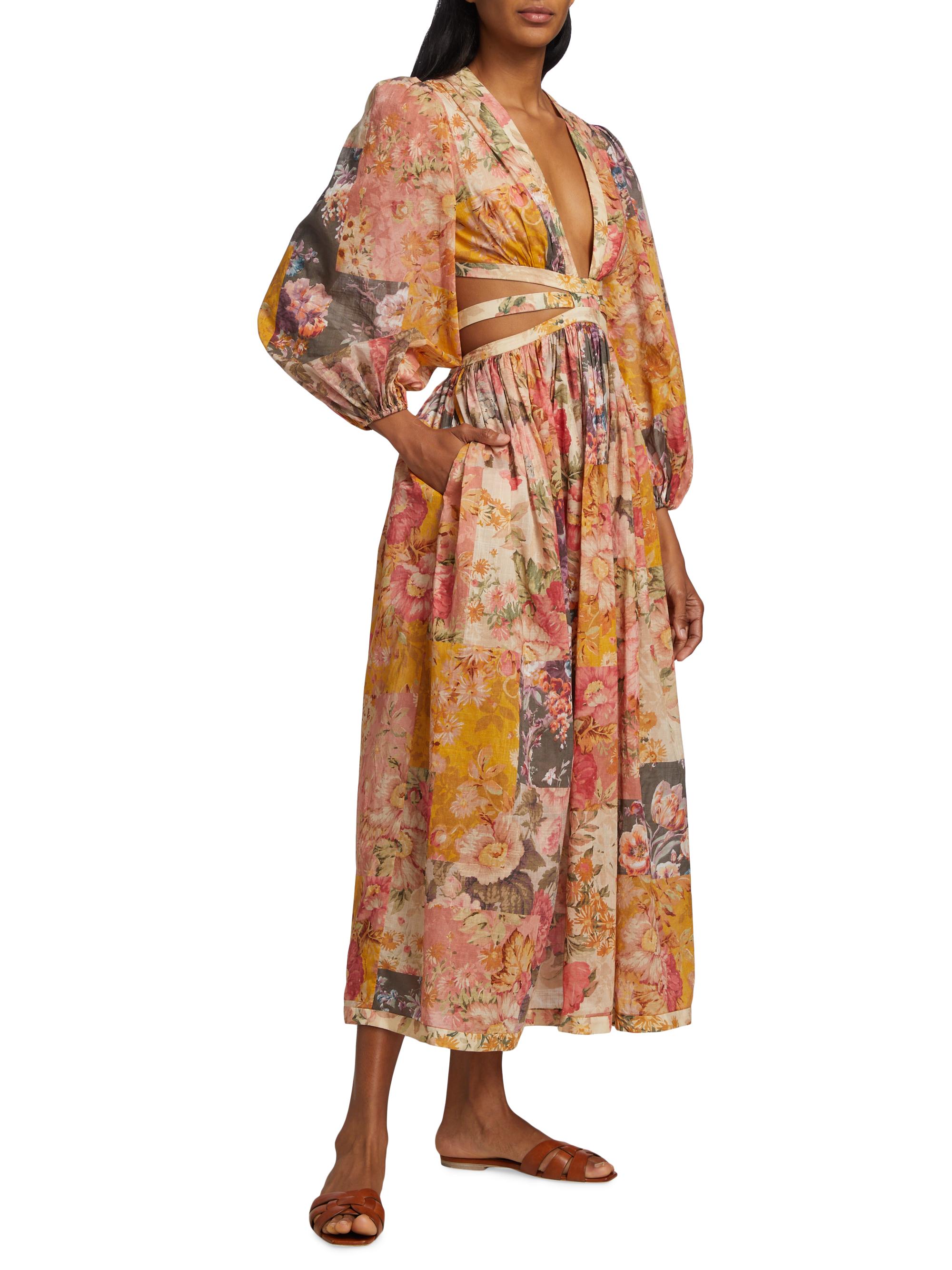 cyrene maxi dress lemon Maureen Cotton Shirring Maxi Dress - Lemon