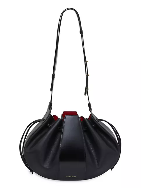 Harvey Nichols & Co Ltd Mansur Gavriel Lilium large black leather