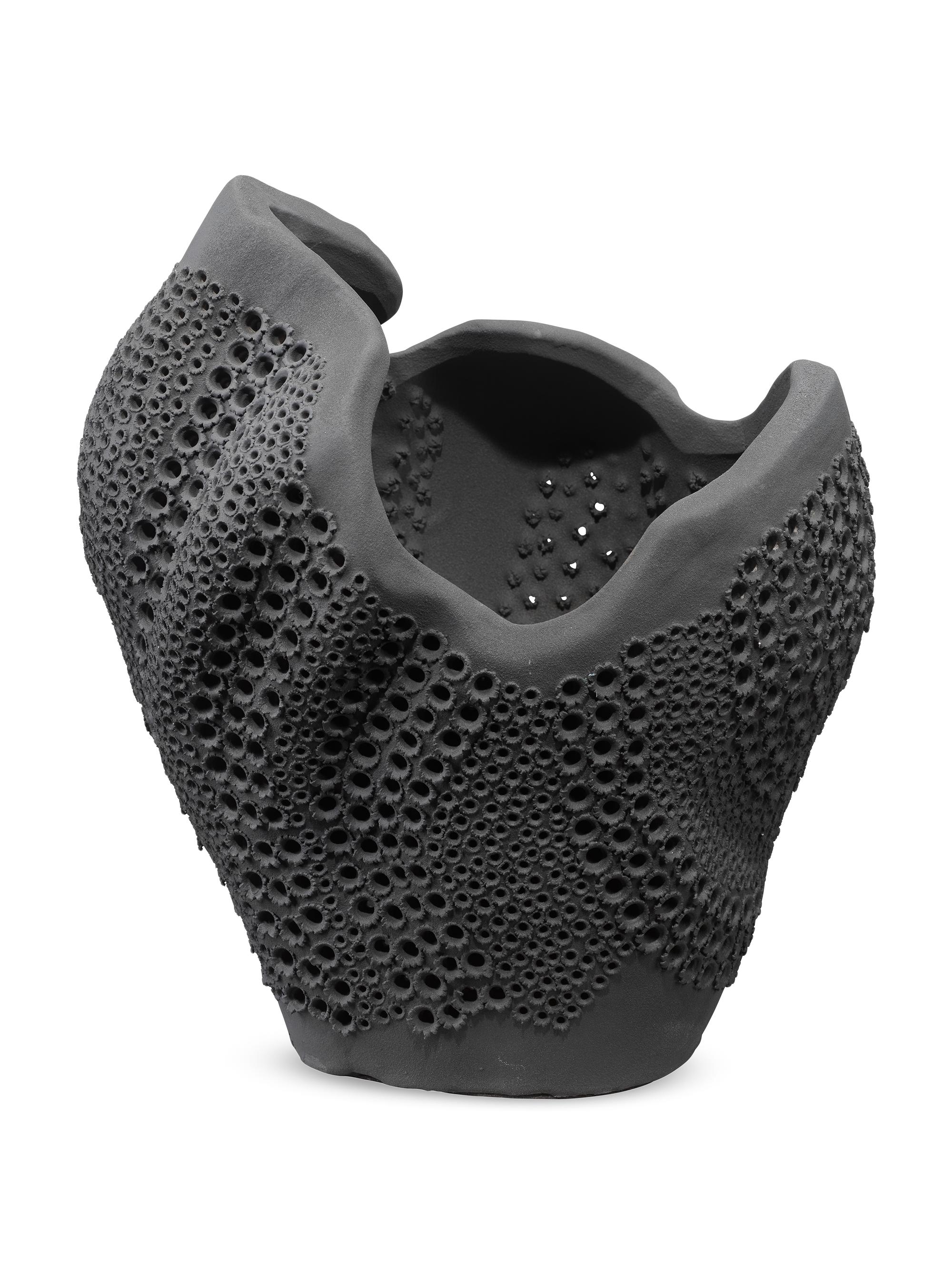 Jamie Young Co. Eclipse Matte Porcelain Vase - Matte Black