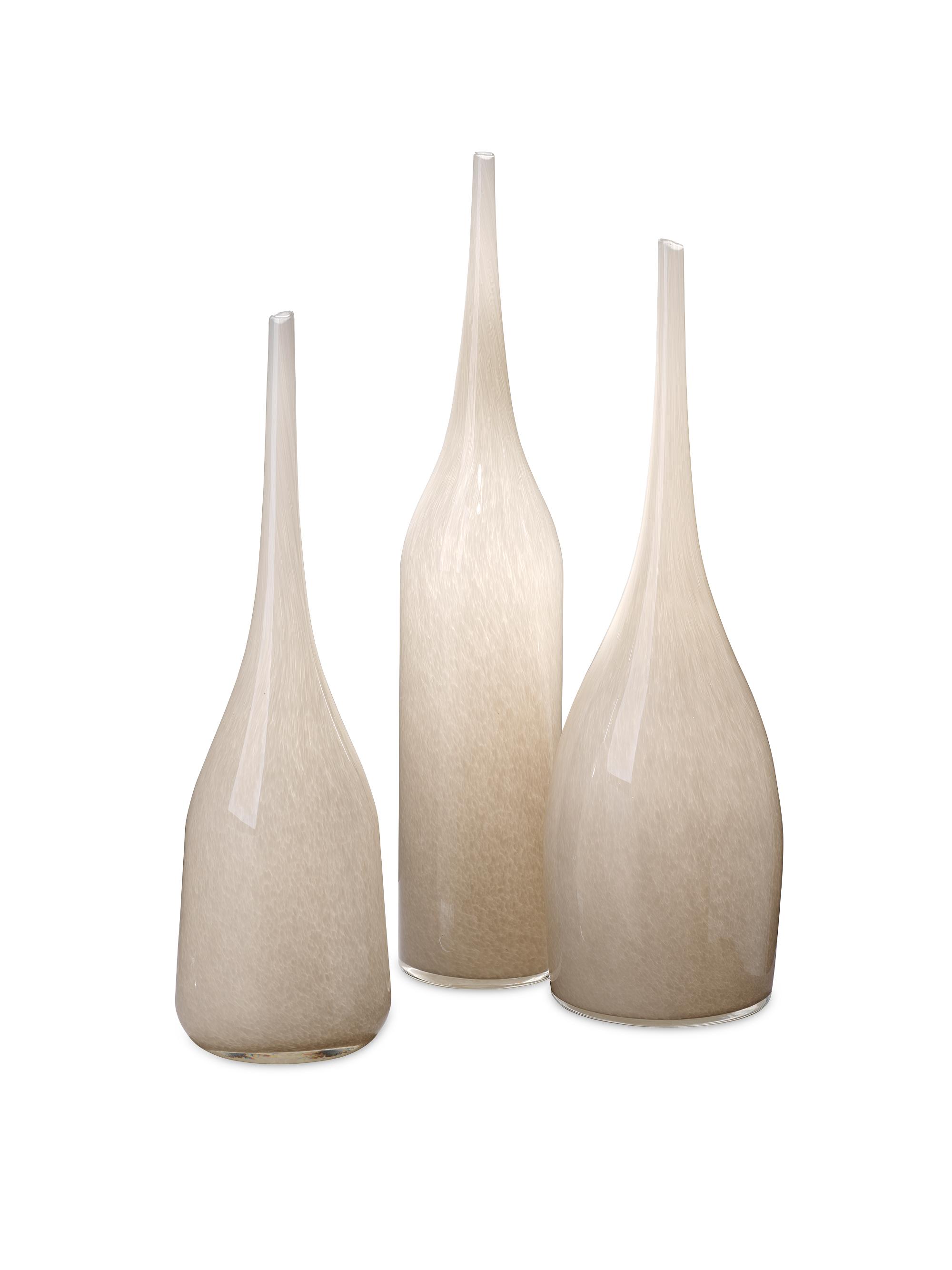 Jamie Young Co. Pixie Vases 3-Piece Set - Warm Grey
