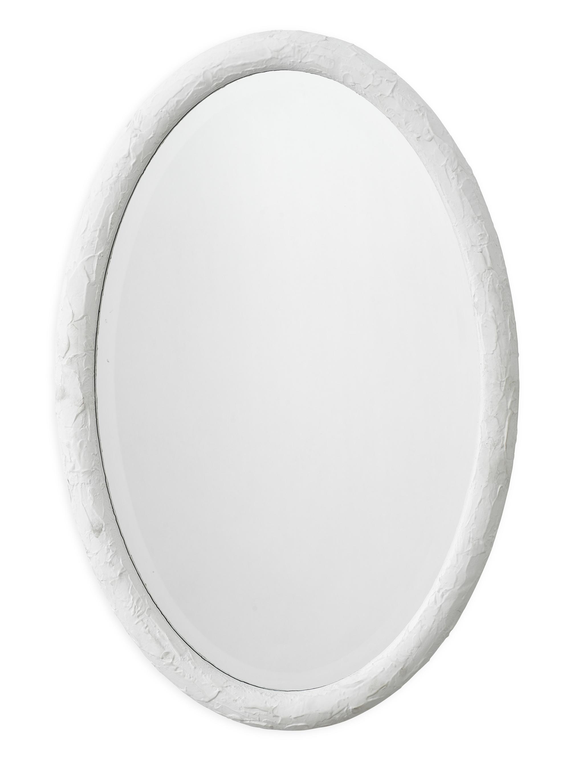 Jamie Young Co. Ovation Oval Resin Mirror - White