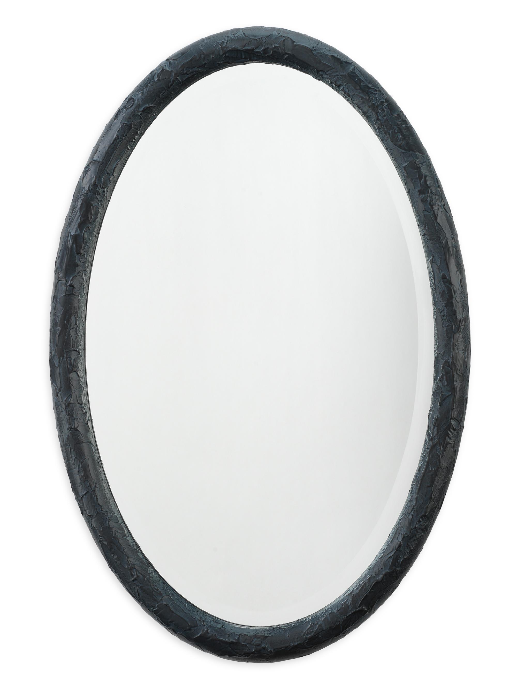 Jamie Young Co. Ovation Oval Resin Mirror - Black