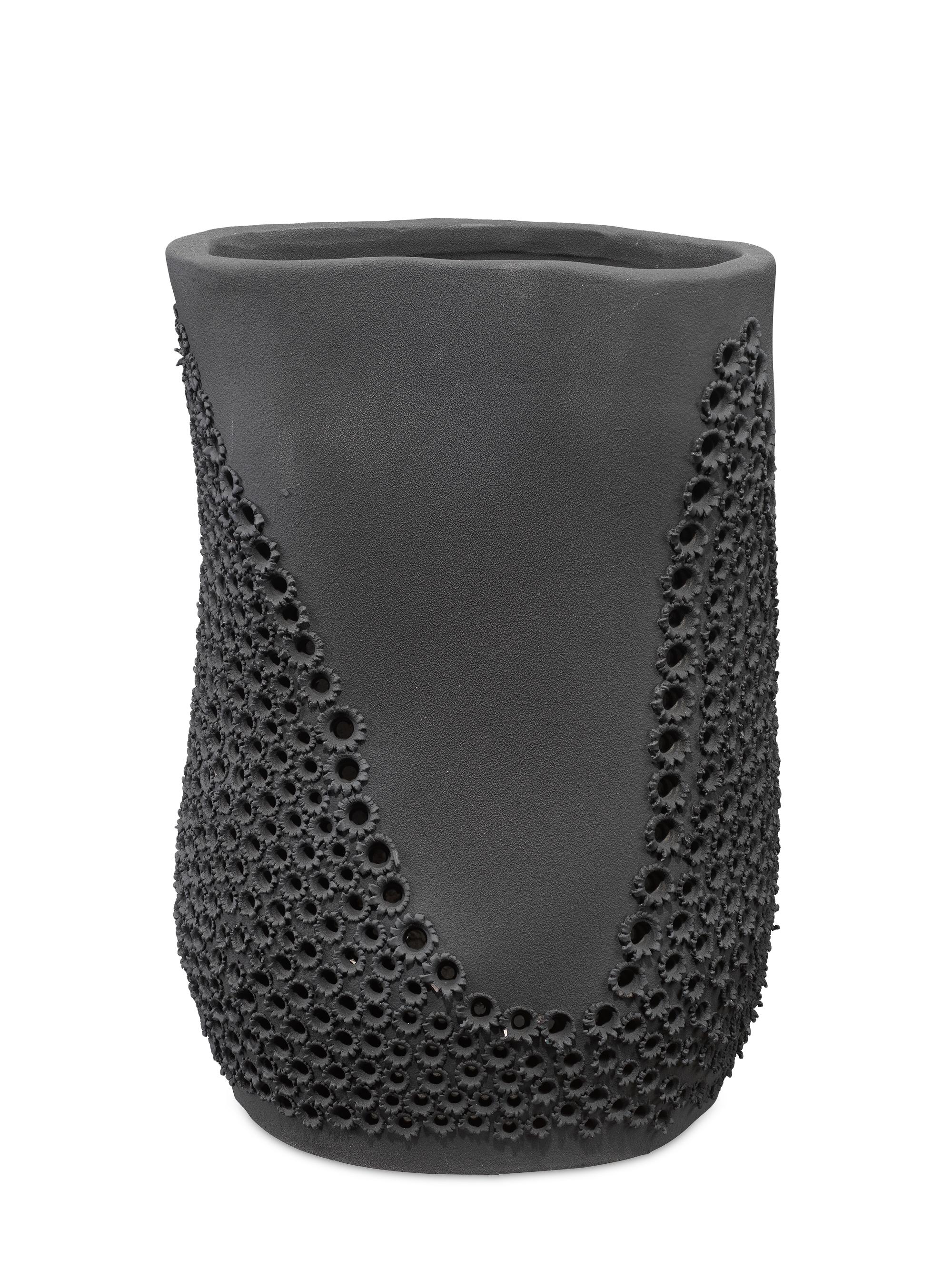 Jamie Young Co. Moonrise Porcelain Vase - Matte Black