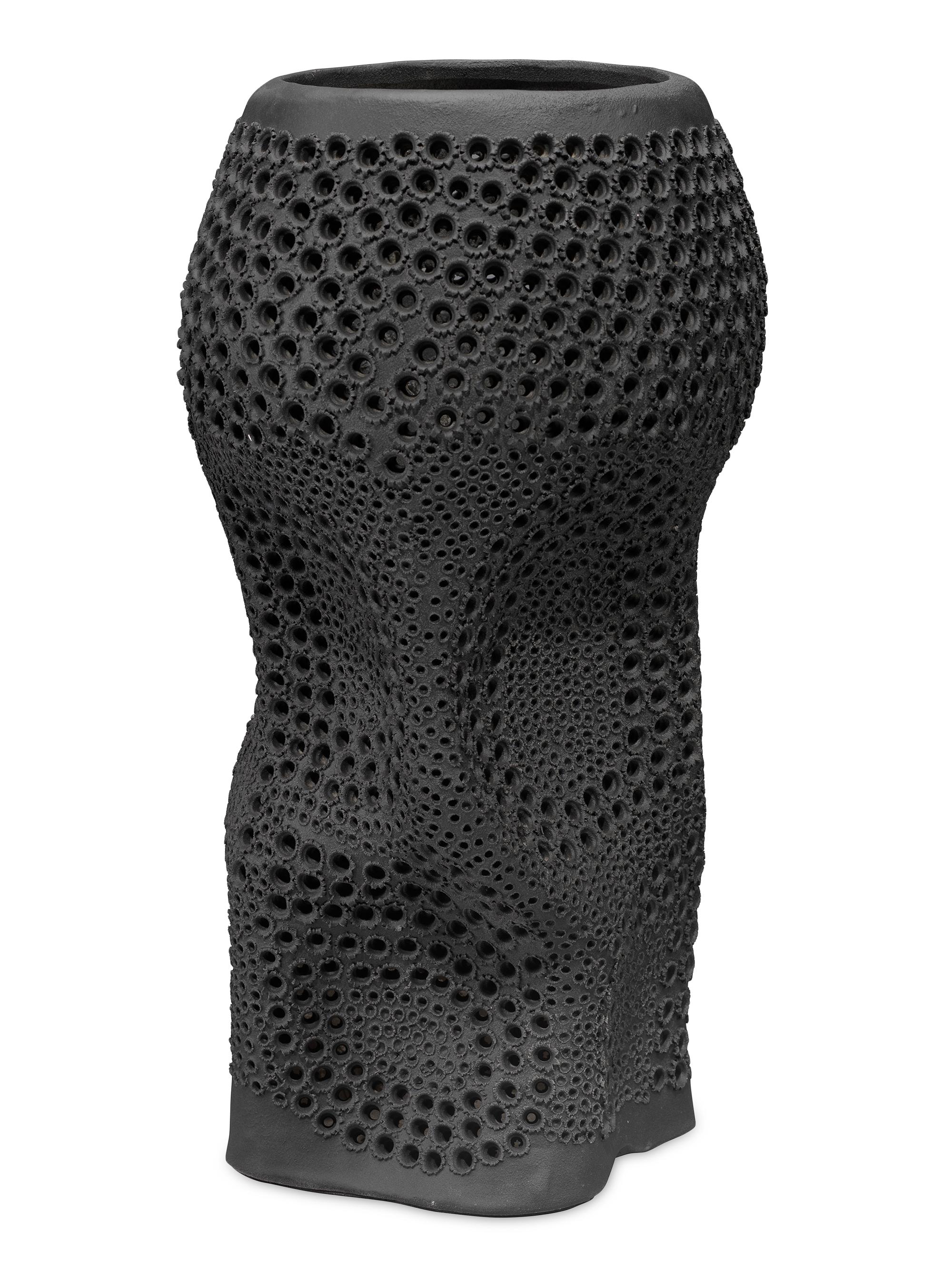 Jamie Young Co. Night Sky Porcelain Vase - Matte Black