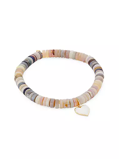 ADRIENNE Jewelry Set Necklace Bracelet Enamel Charms - Ruby Lane