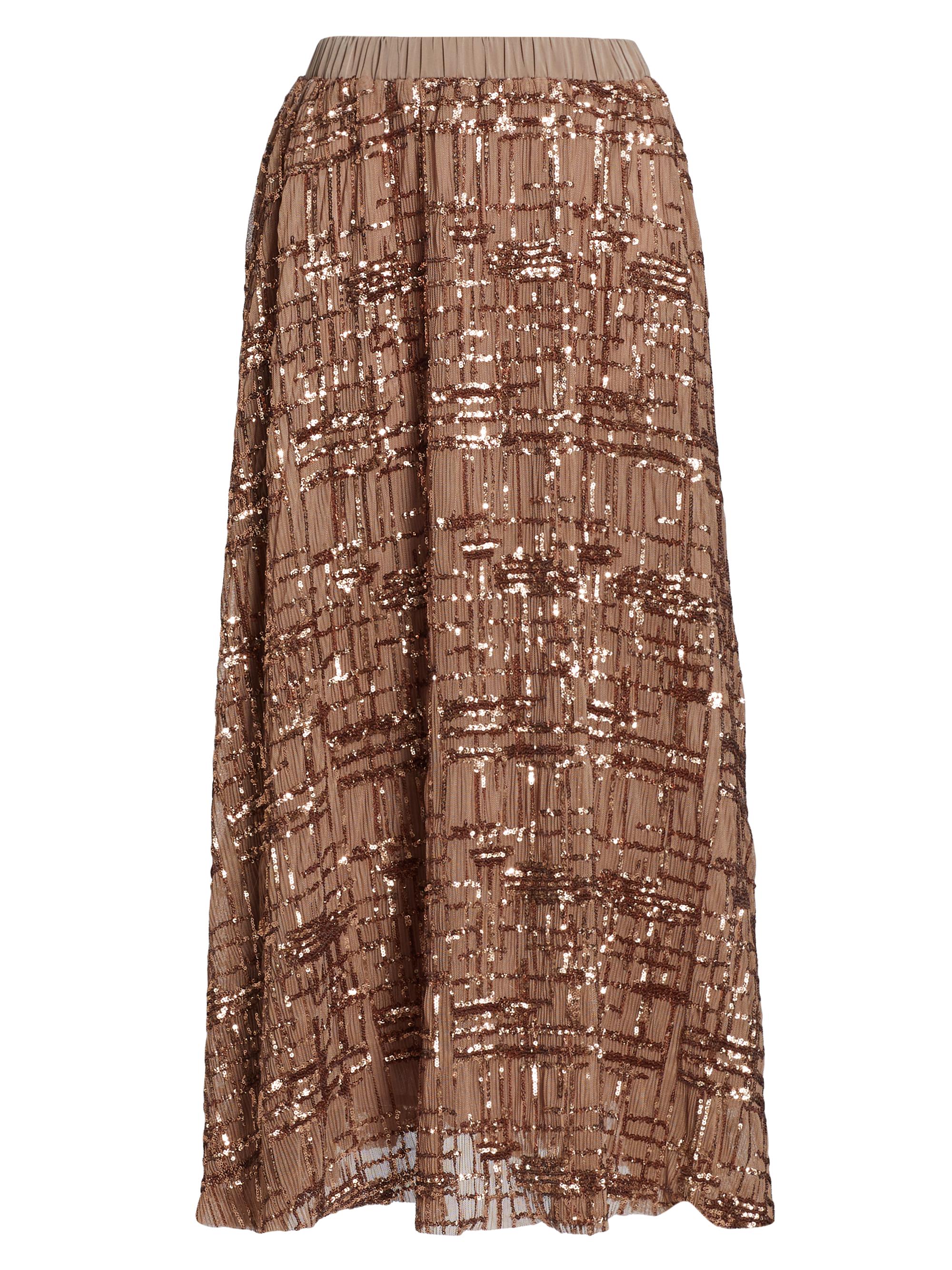 En Saison Women's Romi Embellished Midi-Skirt - Brown