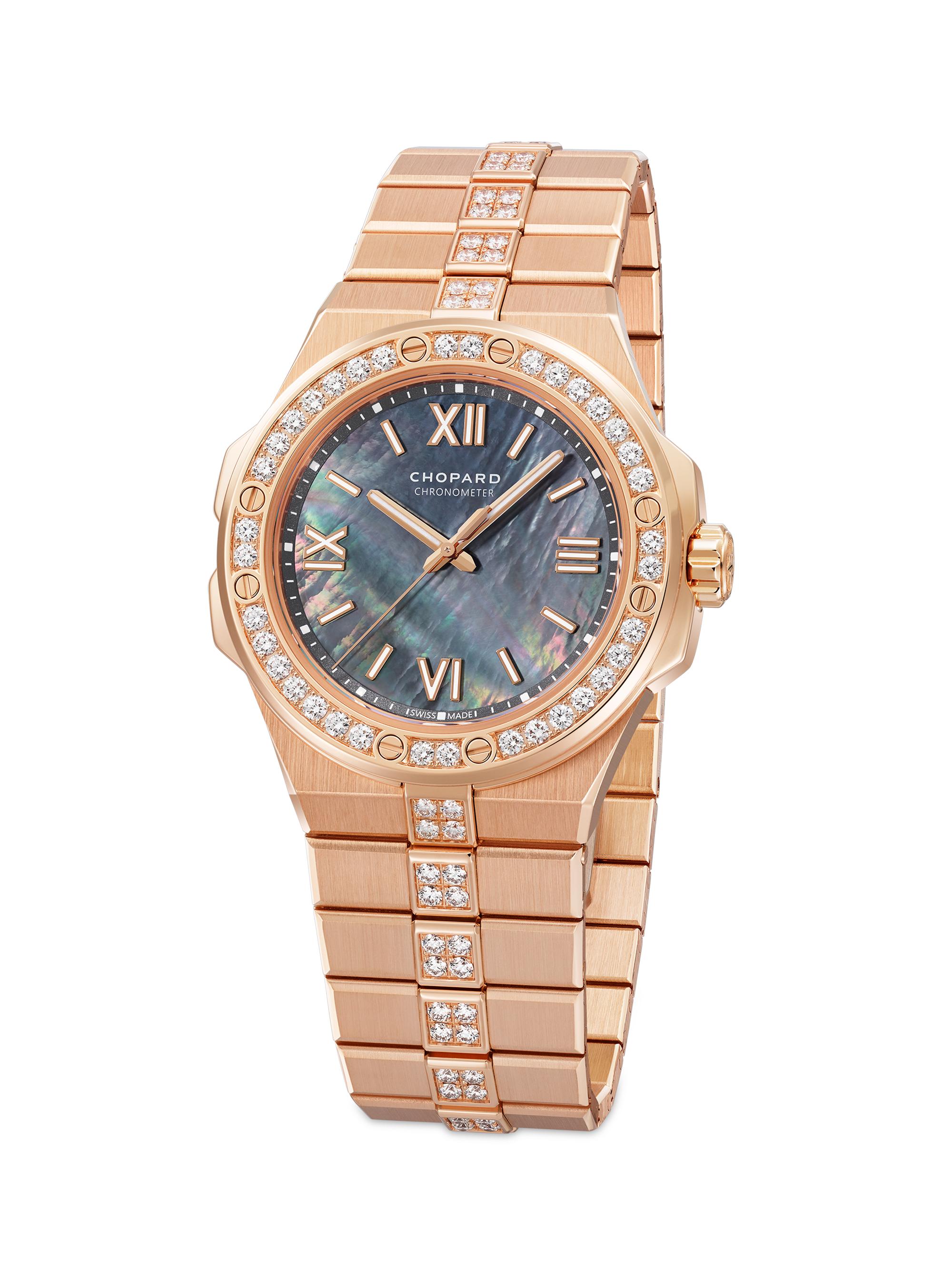 Chopard Women's Alpine Eagle 18K Rose Gold & Diamond Bracelet Watch