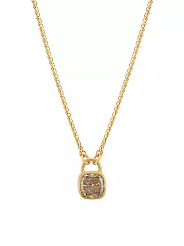 18K & 22K Yellow Gold & Diamond Pendant Necklace