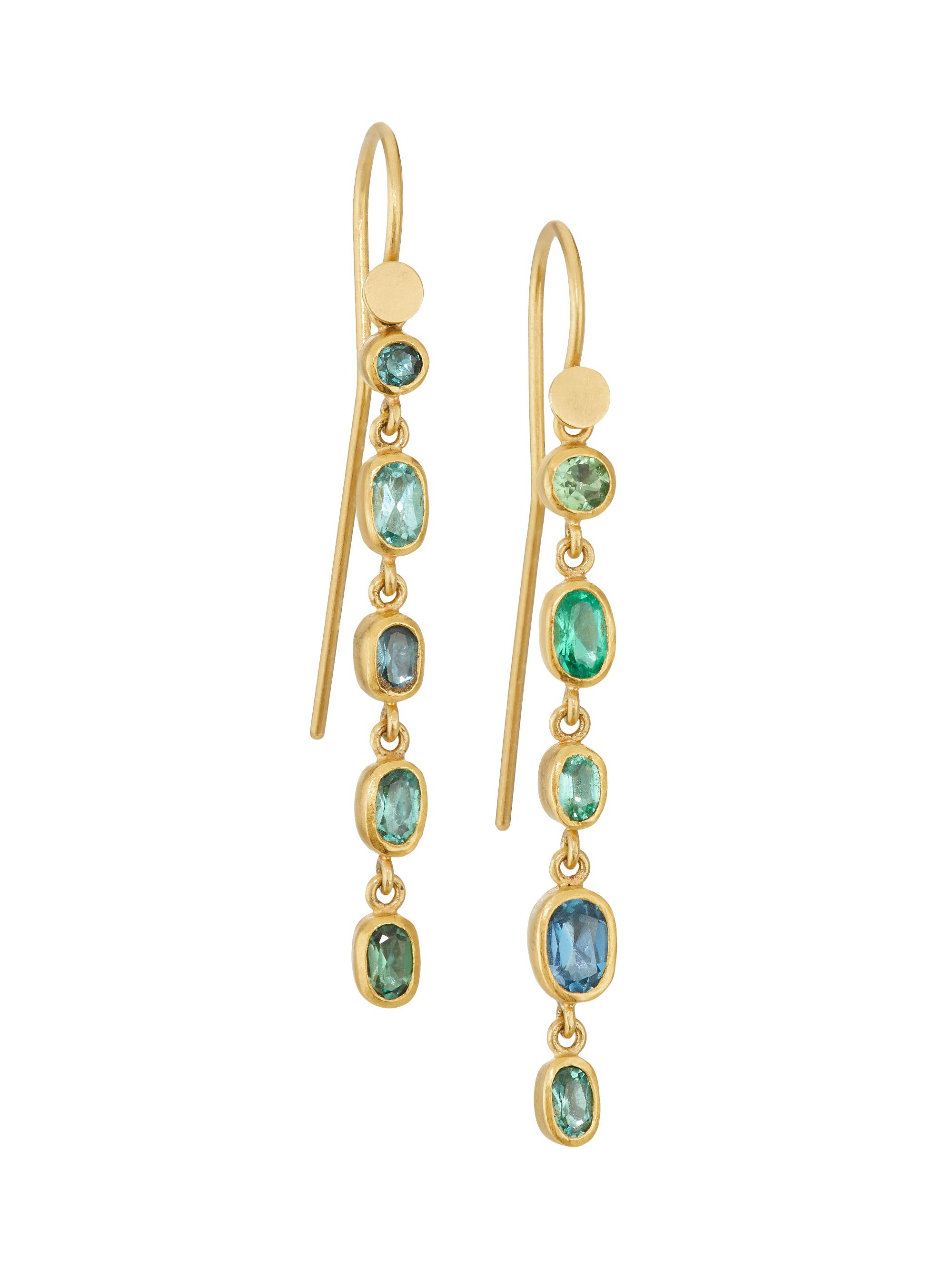 Eli Halili Women's 22K Yellow Gold & Paraiba-Tourmaline Drop Earrings - Yellow Gold