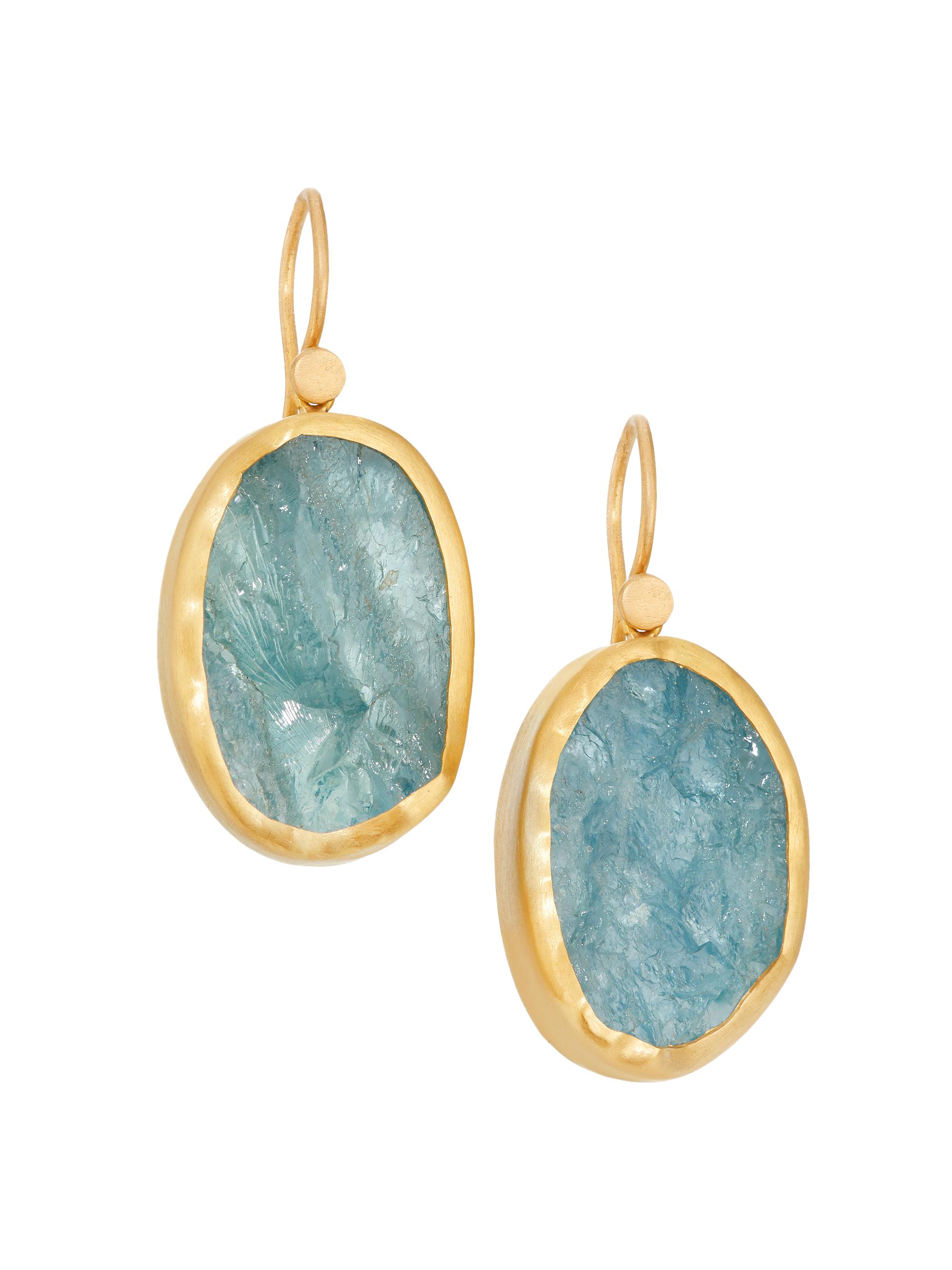 Eli Halili Women's 22K Yellow Gold & Aquamarine Drop Earrings - Yellow Gold