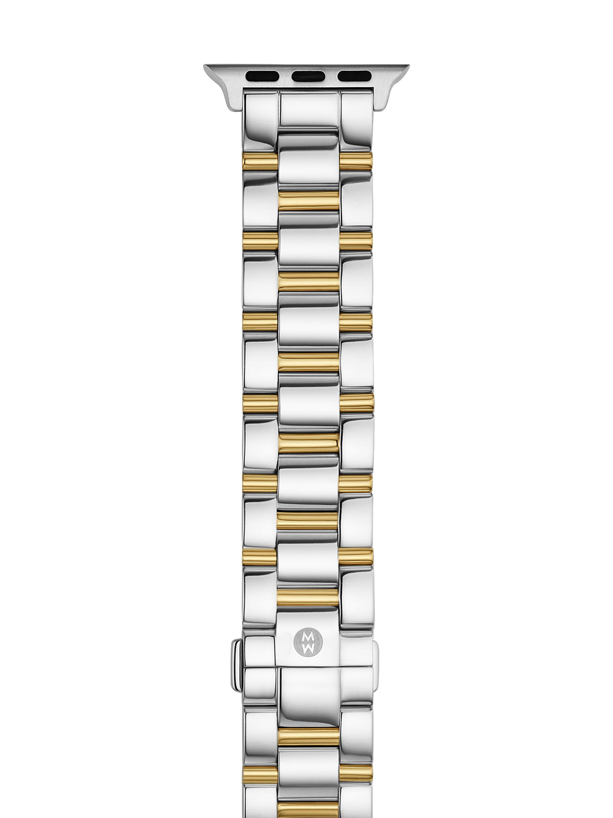 Michele Women's Apple Watch Two-Tone Stainless Steel Bracelet Strap/38/40/41 & 42/44/45/49MM