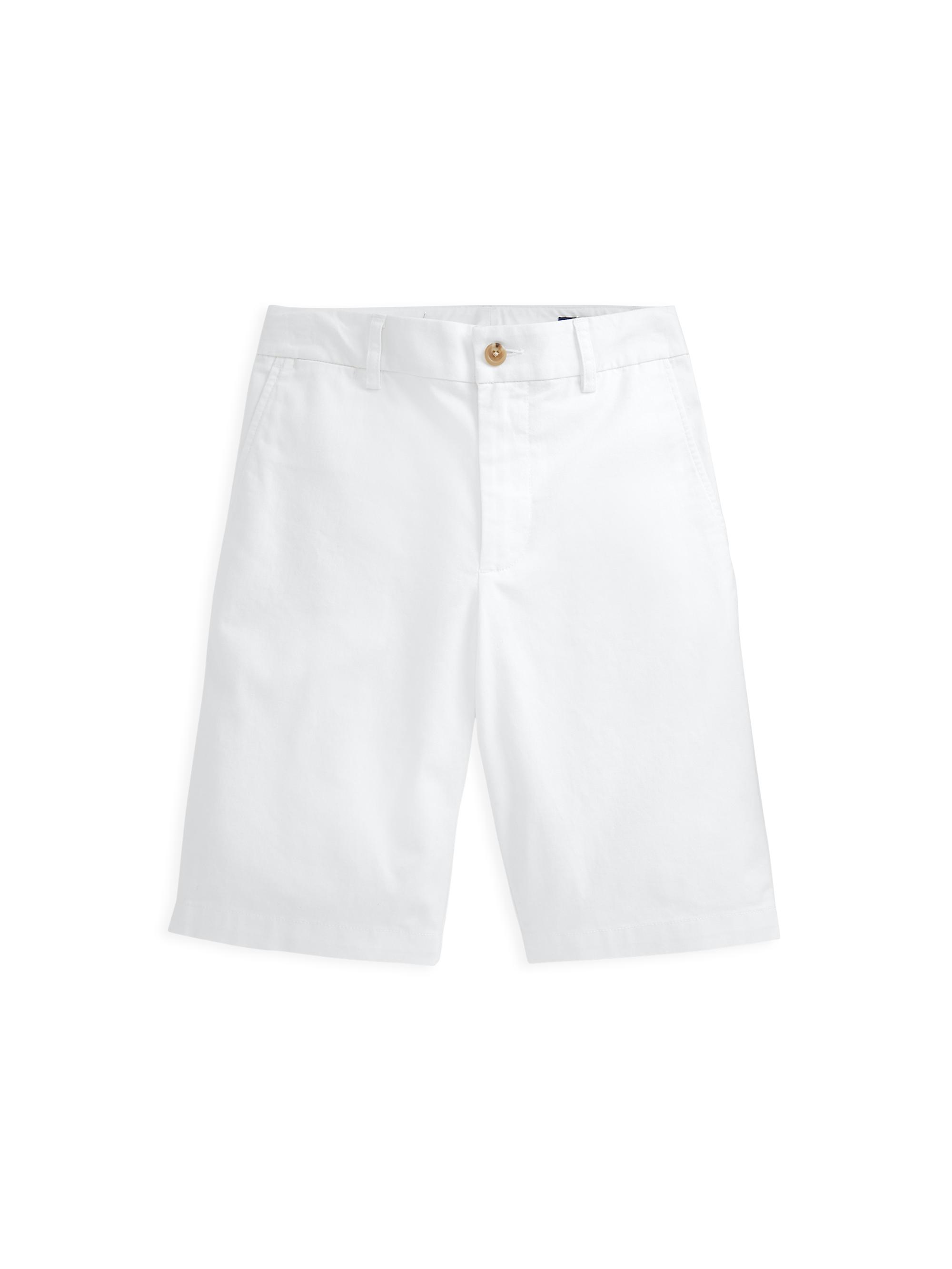 Polo Ralph Lauren Little Boy's Straight-Fit Stretch Twill Shorts - White
