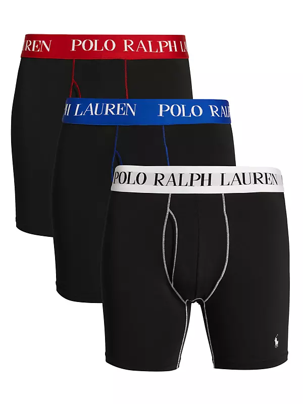 Mens Polo Ralph Lauren white Logo Boxers (Pack Of 3)