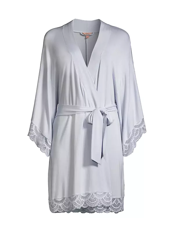 Buy Modal Lace-Trim Robe - Order Robes online 5000009123