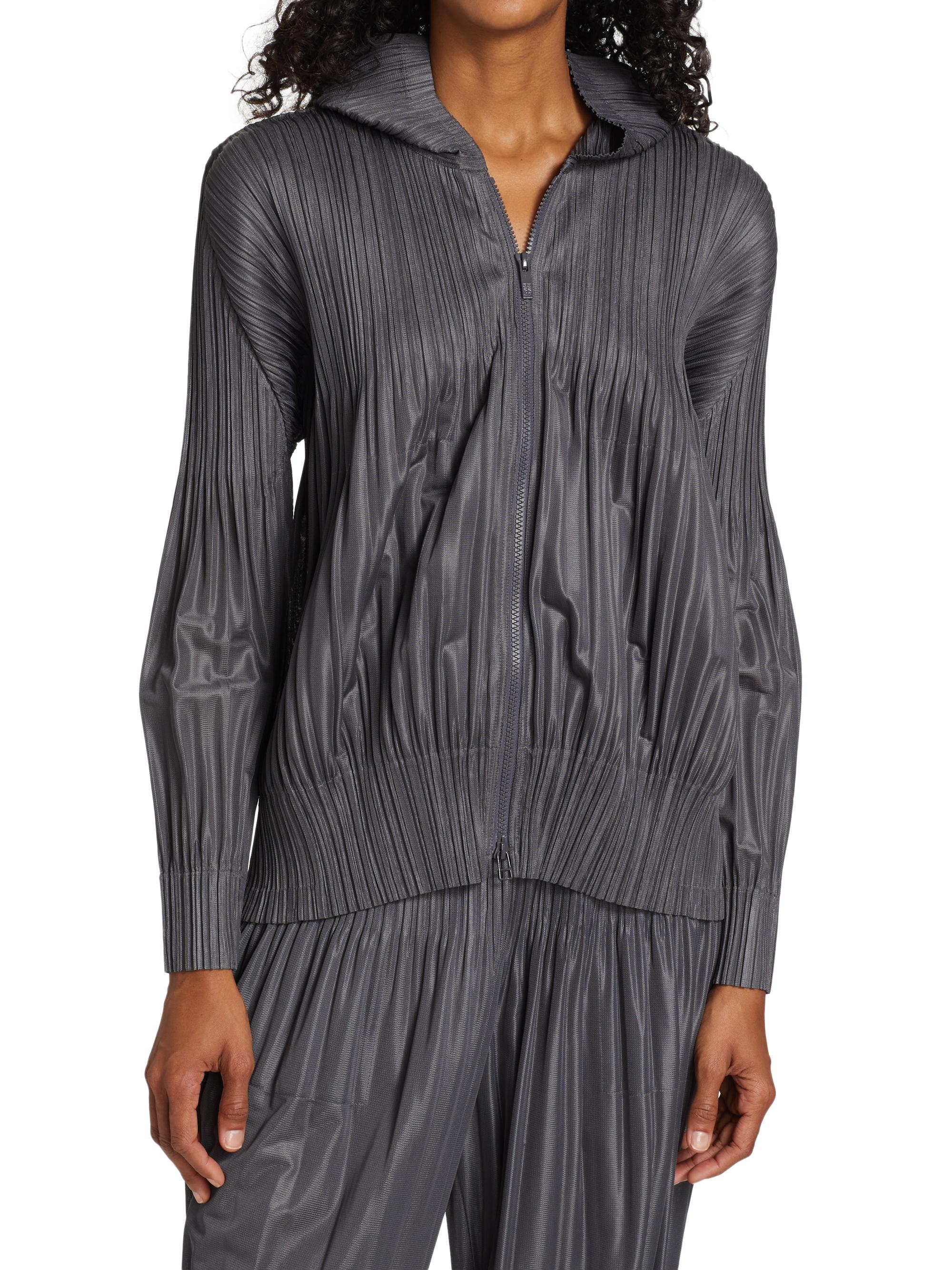 Pleats Please Issey Miyake Fluffy Basics Zip Jacket | Saks Fifth