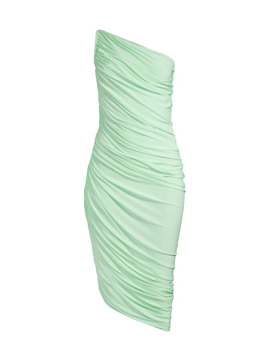 【Norma Kamali】 Dianaワンショルダージャージミディドレス PICKLEBALL DIANA DRESS – Dried Sage – Norma Kamali