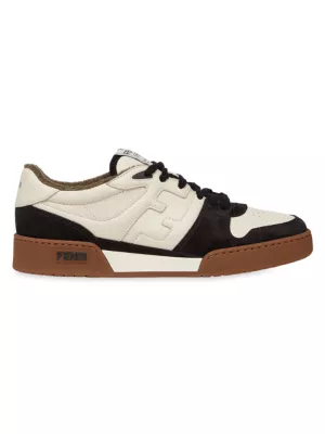 Shop Fendi Match Leather Sneakers | Saks Fifth Avenue