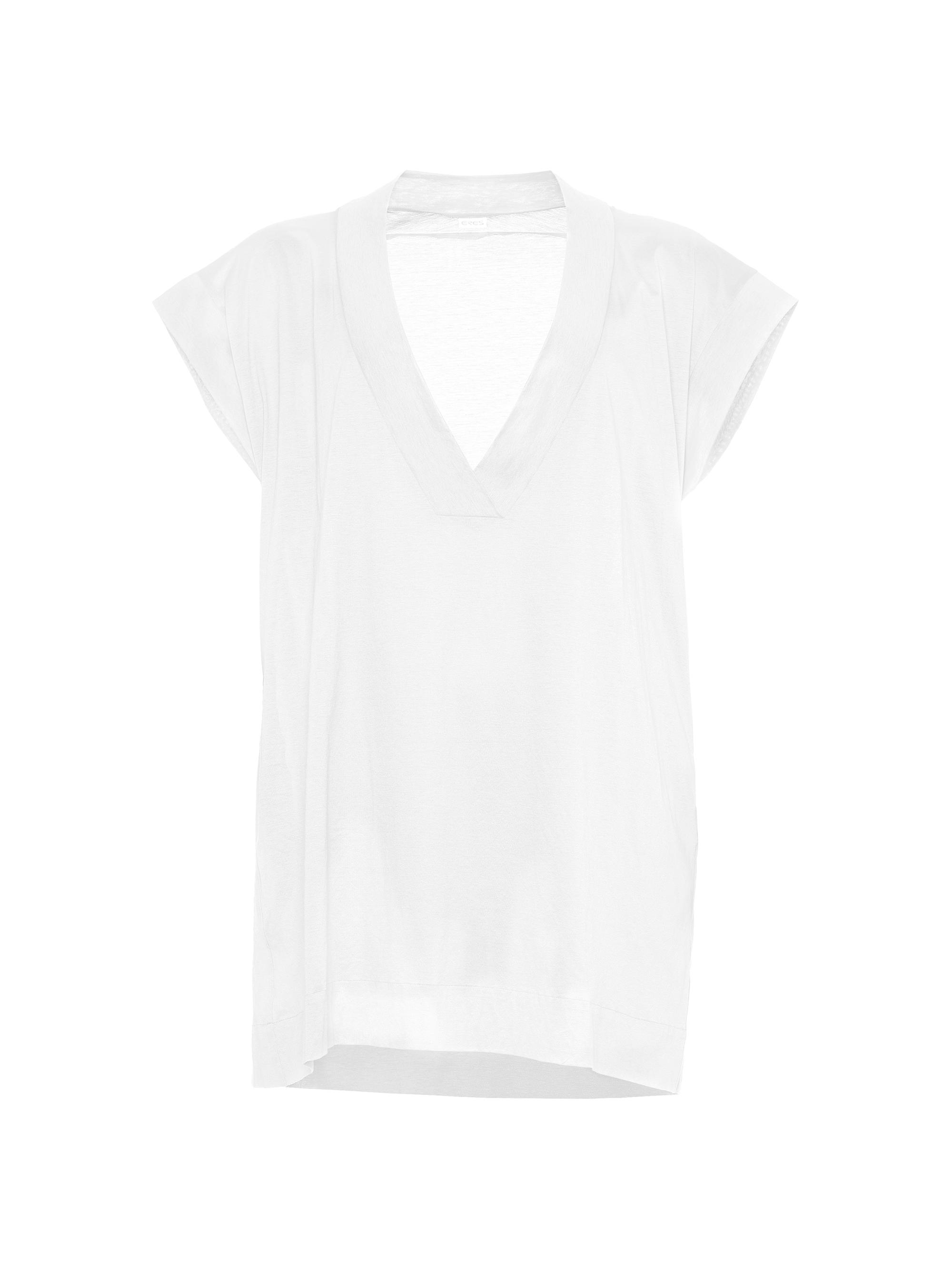 ERES Women's Renee V-Neck Oversize T-Shirt - Blanc