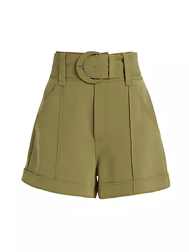 Aldi Belted High-Waisted Shorts