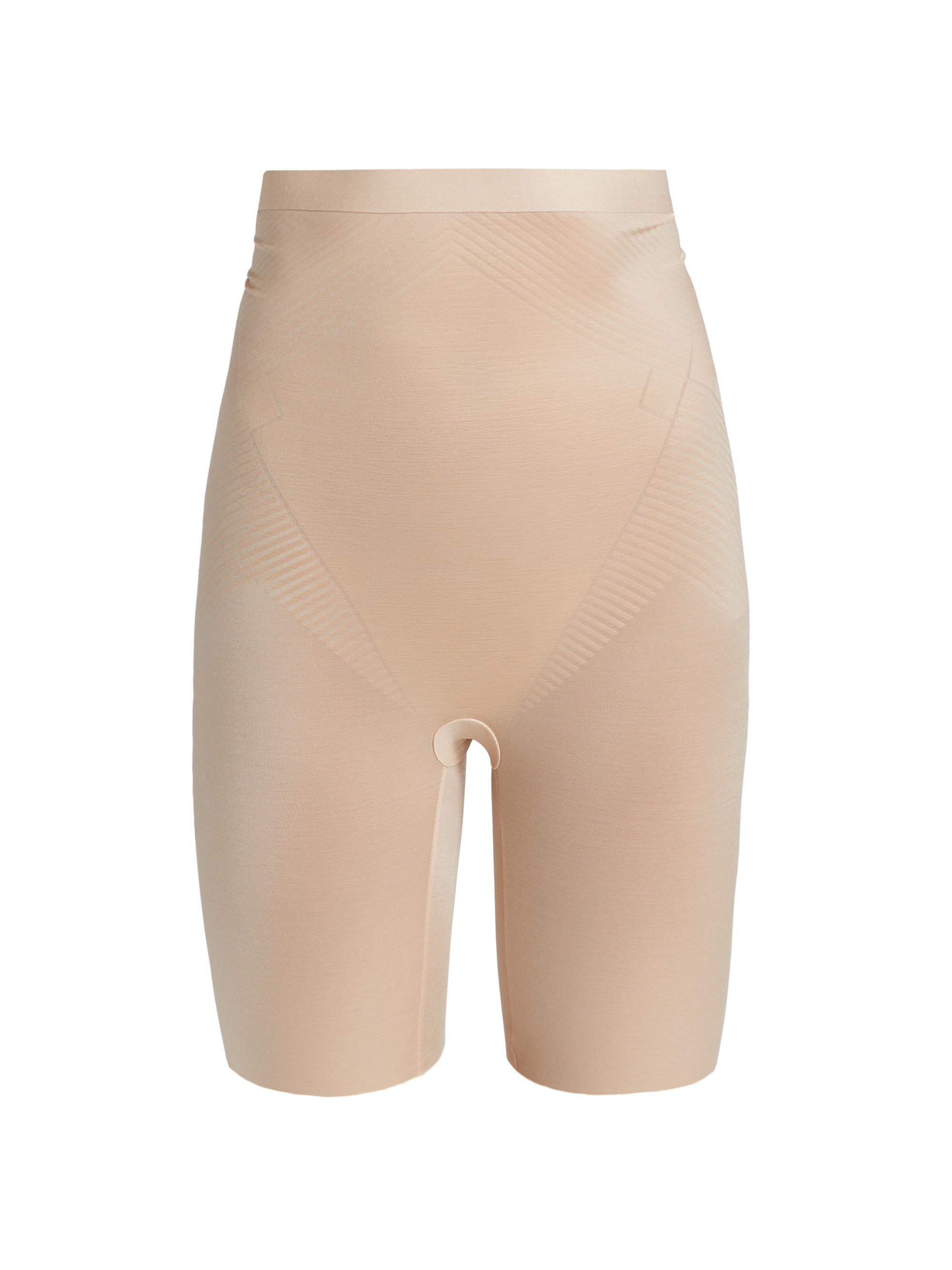 Spanx Women's Thinstincts 2.0 High-Waisted Mid-Thigh Shorts - Champagne Beige