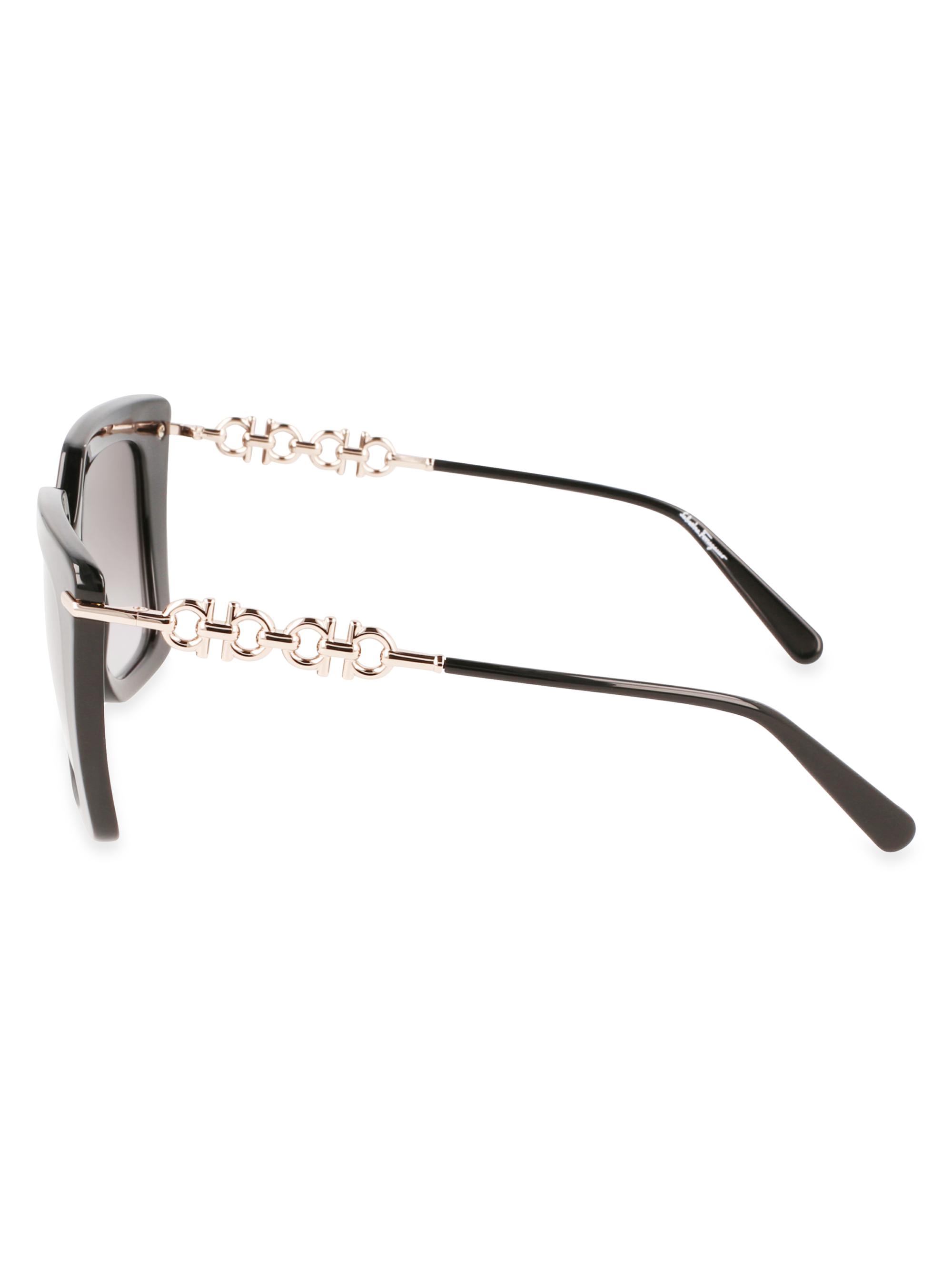 FERRAGAMO Gancini 51MM Rectangle Sunglasses | Saks Fifth Avenue