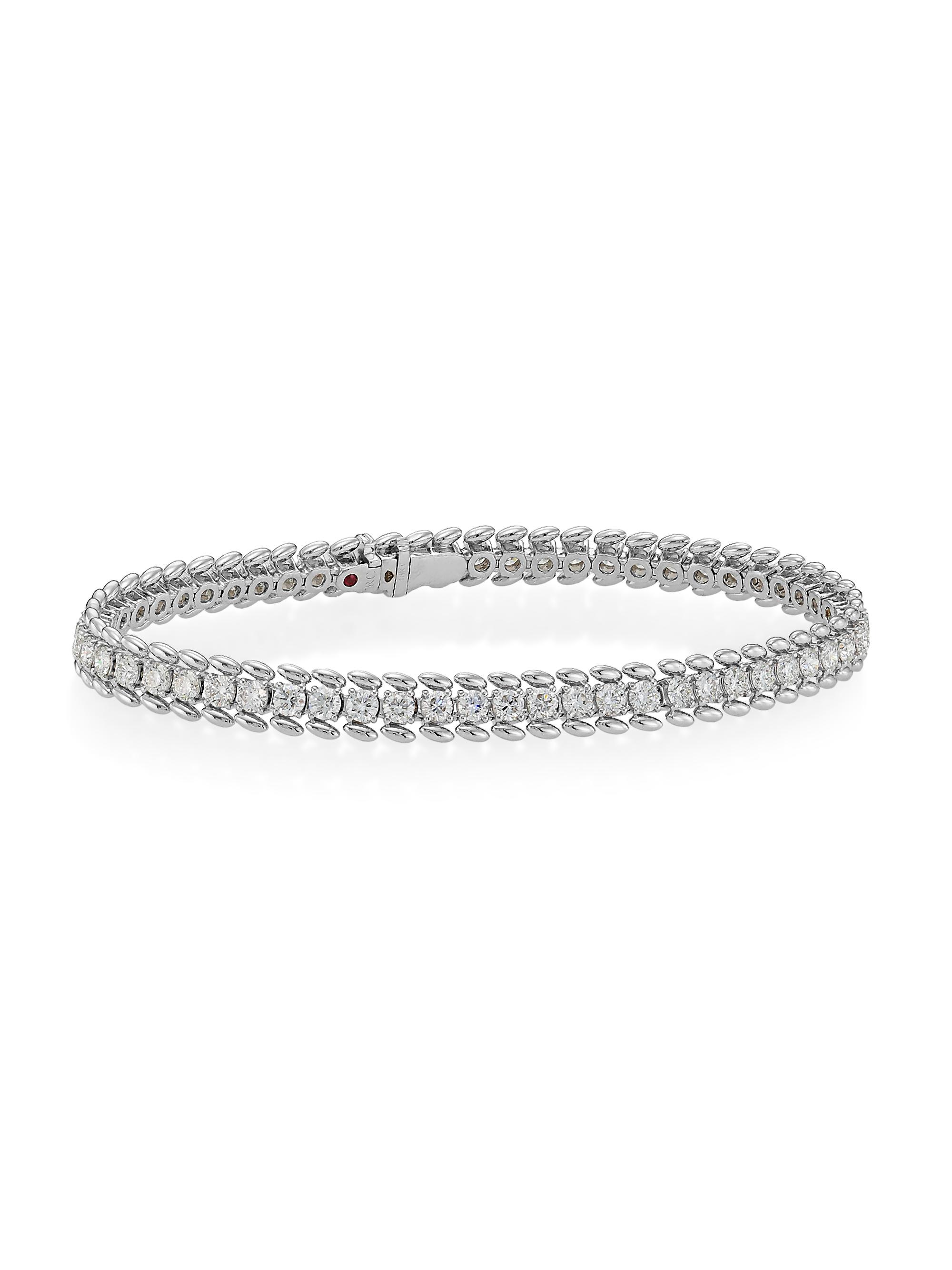 Roberto Coin Women's Line 18K White Gold & Diamond Bracelet - White Gold