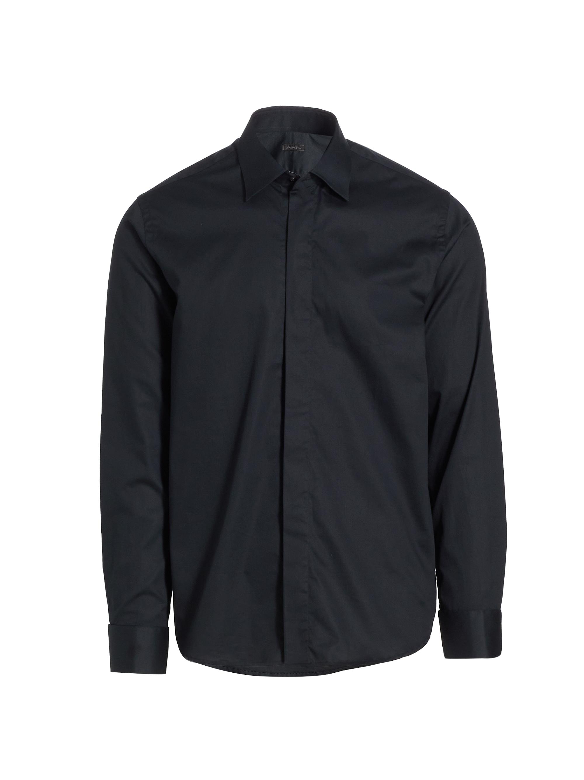 Saks Fifth Avenue Men's COLLECTION Travel Tuxedo Shirt - Black