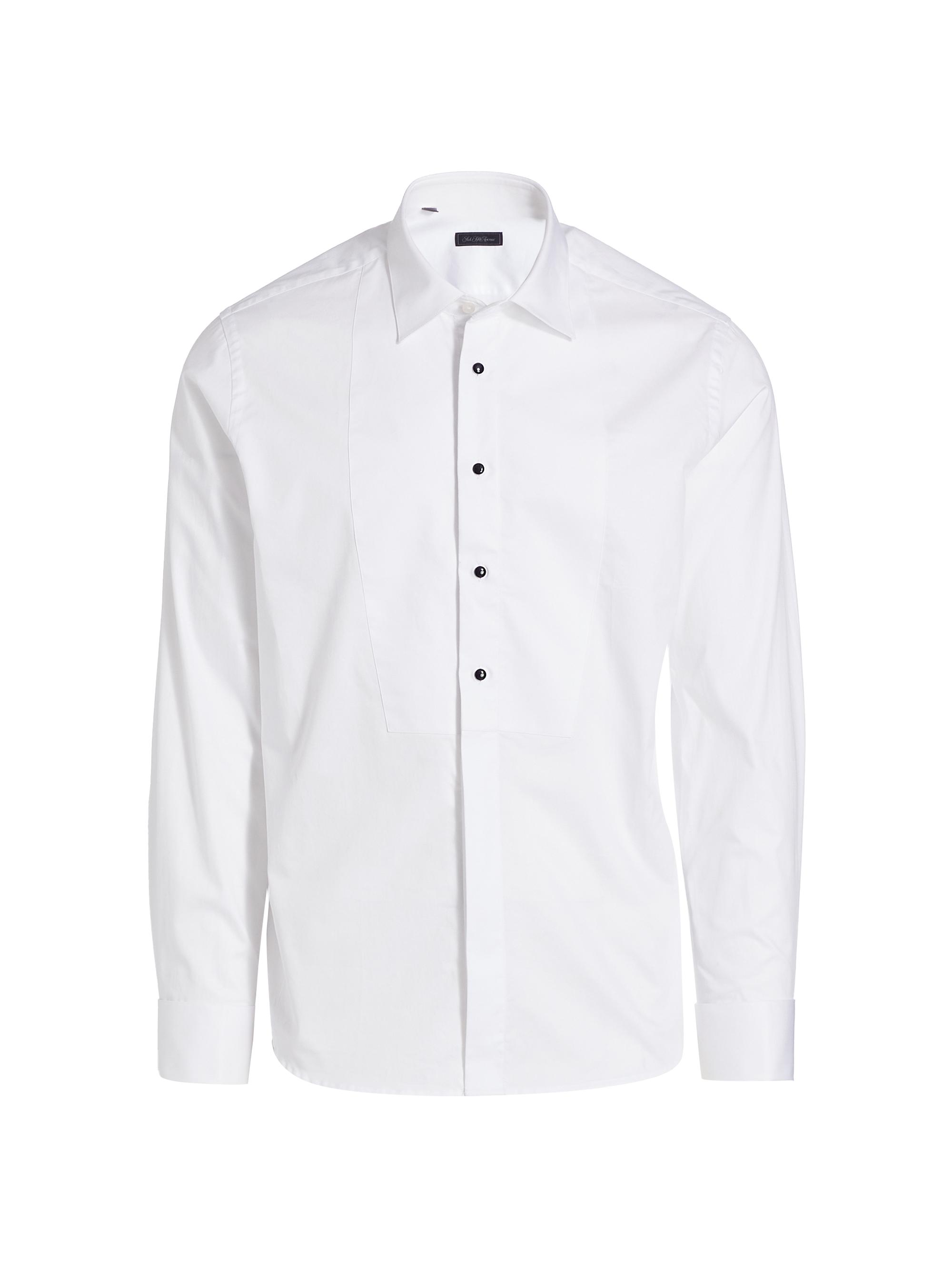 Saks Fifth Avenue Men's COLLECTION Travel Stud Tuxedo Shirt - White