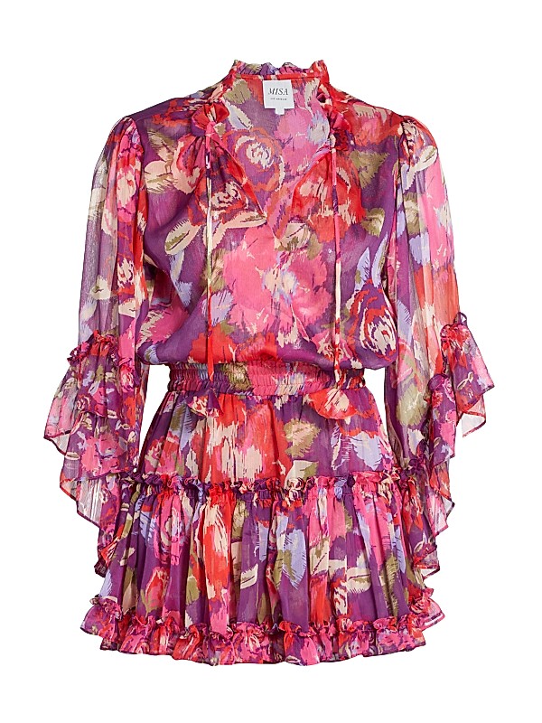 misa dresses Jayde Dress have piece Misa Women's Heart Dress, Watercolor