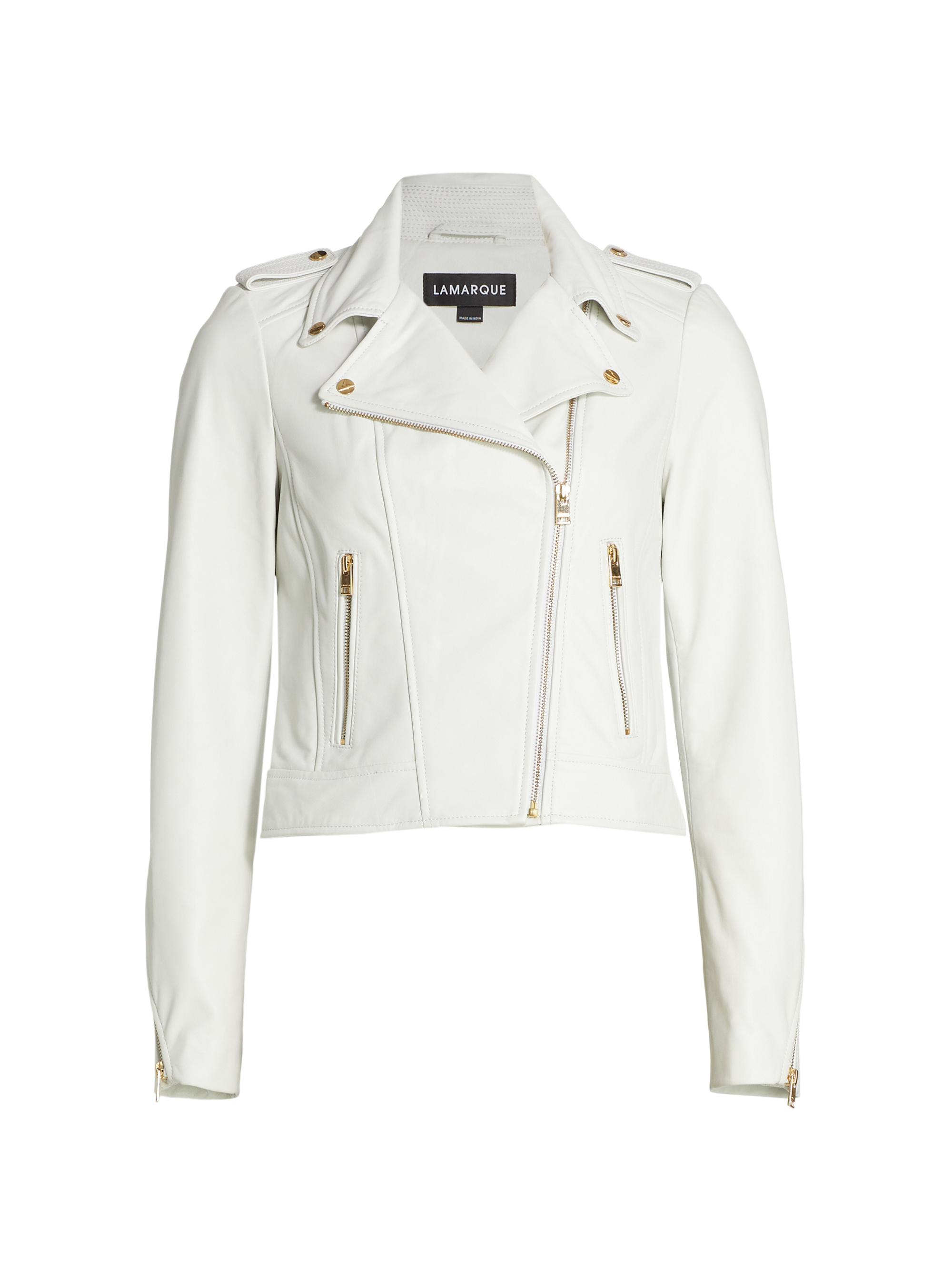 Lamarque Women's Donna Leather Jacket - White