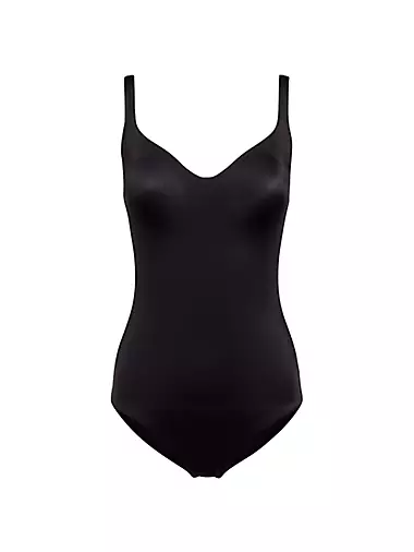 Wolford Bodysuit ($330) ❤ liked on Polyvore featuring intimates, shapewear  and black