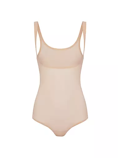 Wolford Mat De Luxe Thong Bodysuit In White