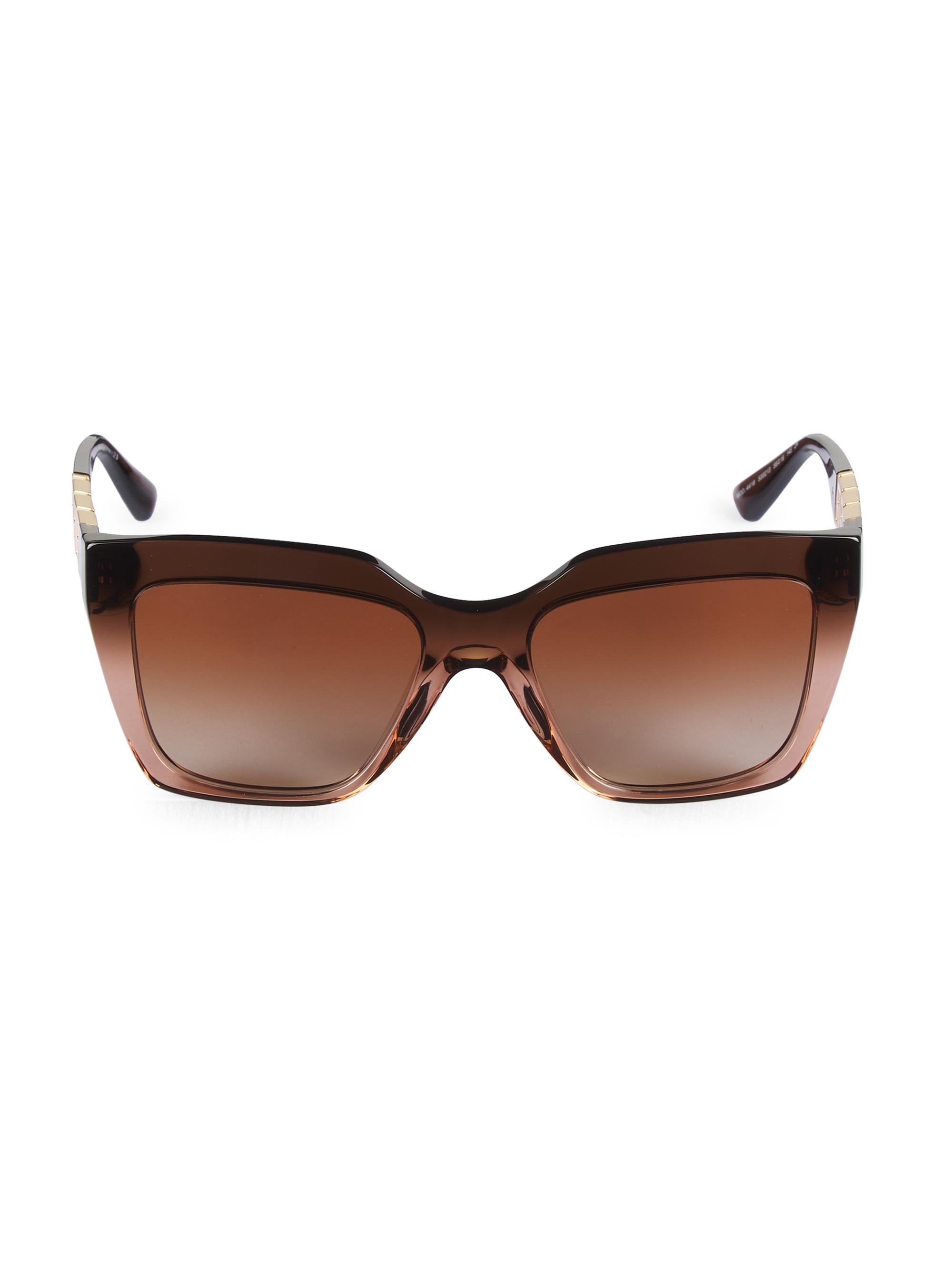 Versace Women's 56MM Square Sunglasses - Brown Gradient