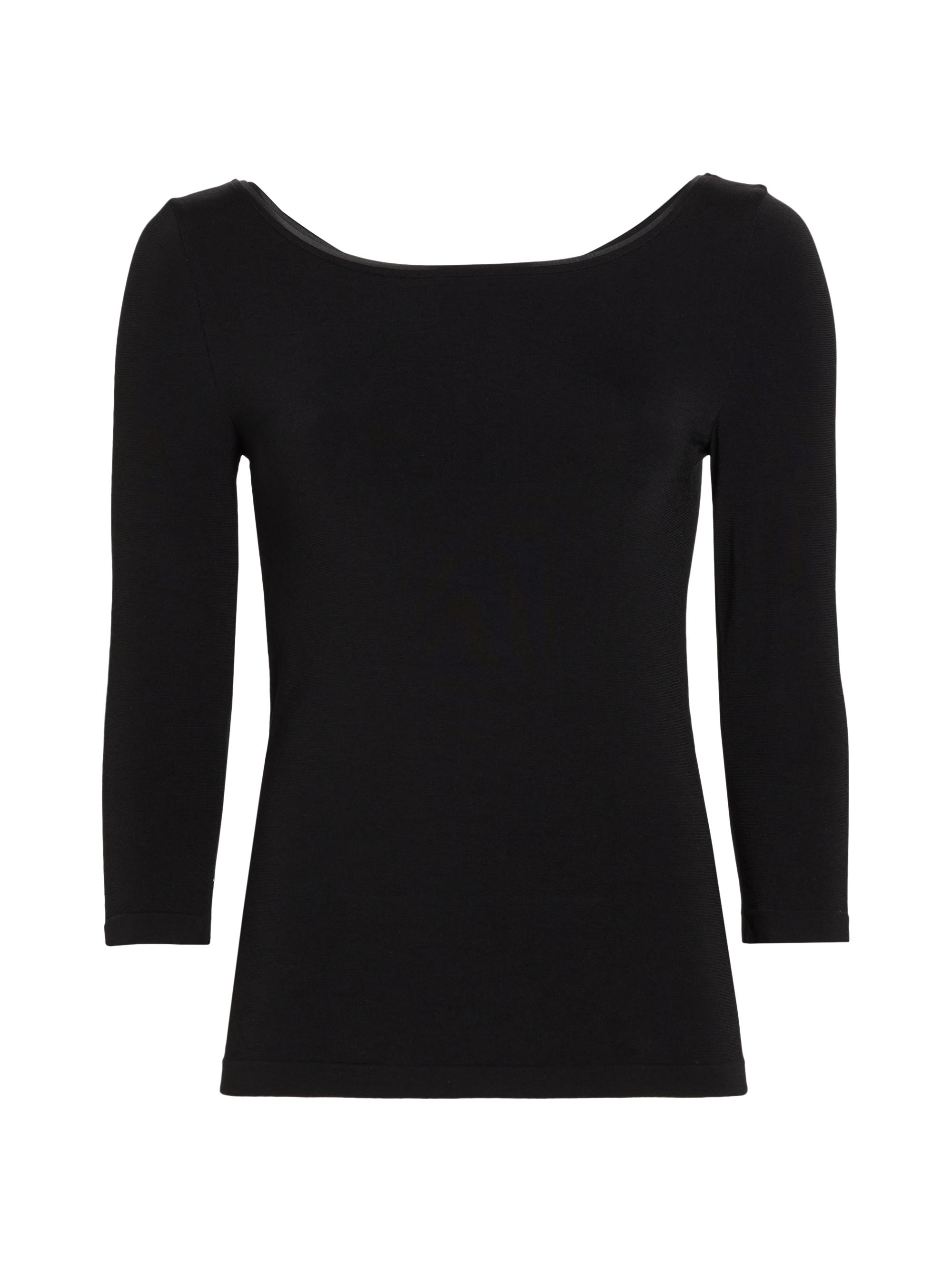Wolford Cordoba Boatneck Pullover Top Saks Fifth Avenue