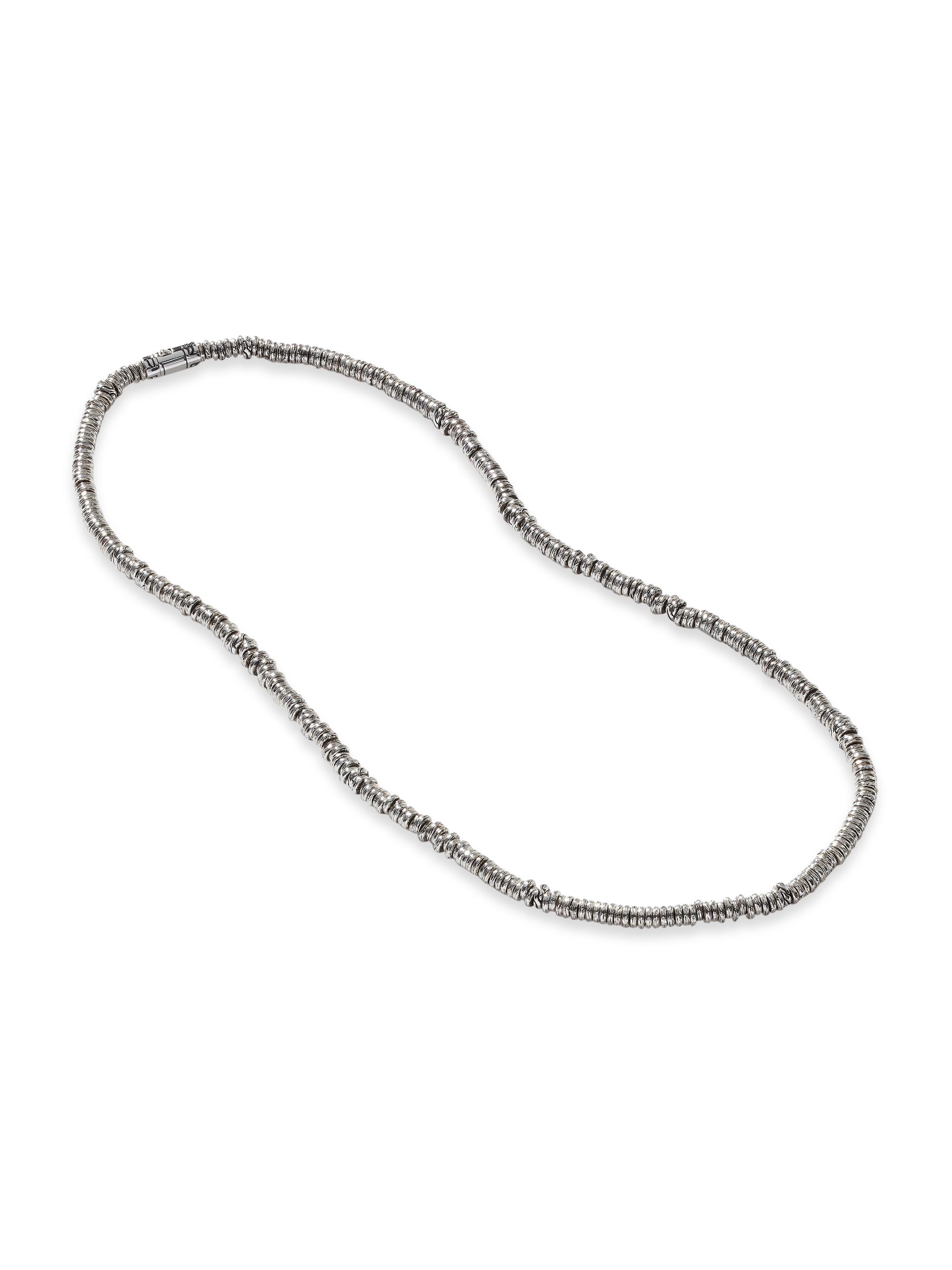 John Hardy Men's Sterling Silver Heishi Beaded Necklace - Silver